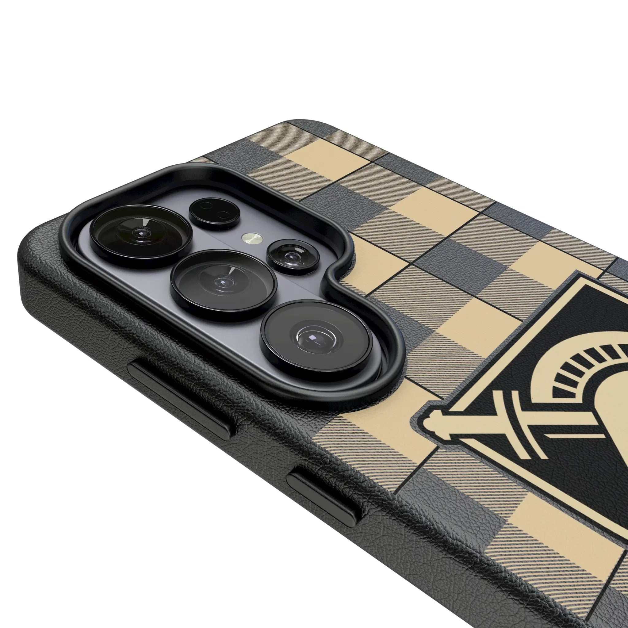 United States Military Academy Black Knights Plaid MagSafe Compatible Phone Case for Samsung Galaxy