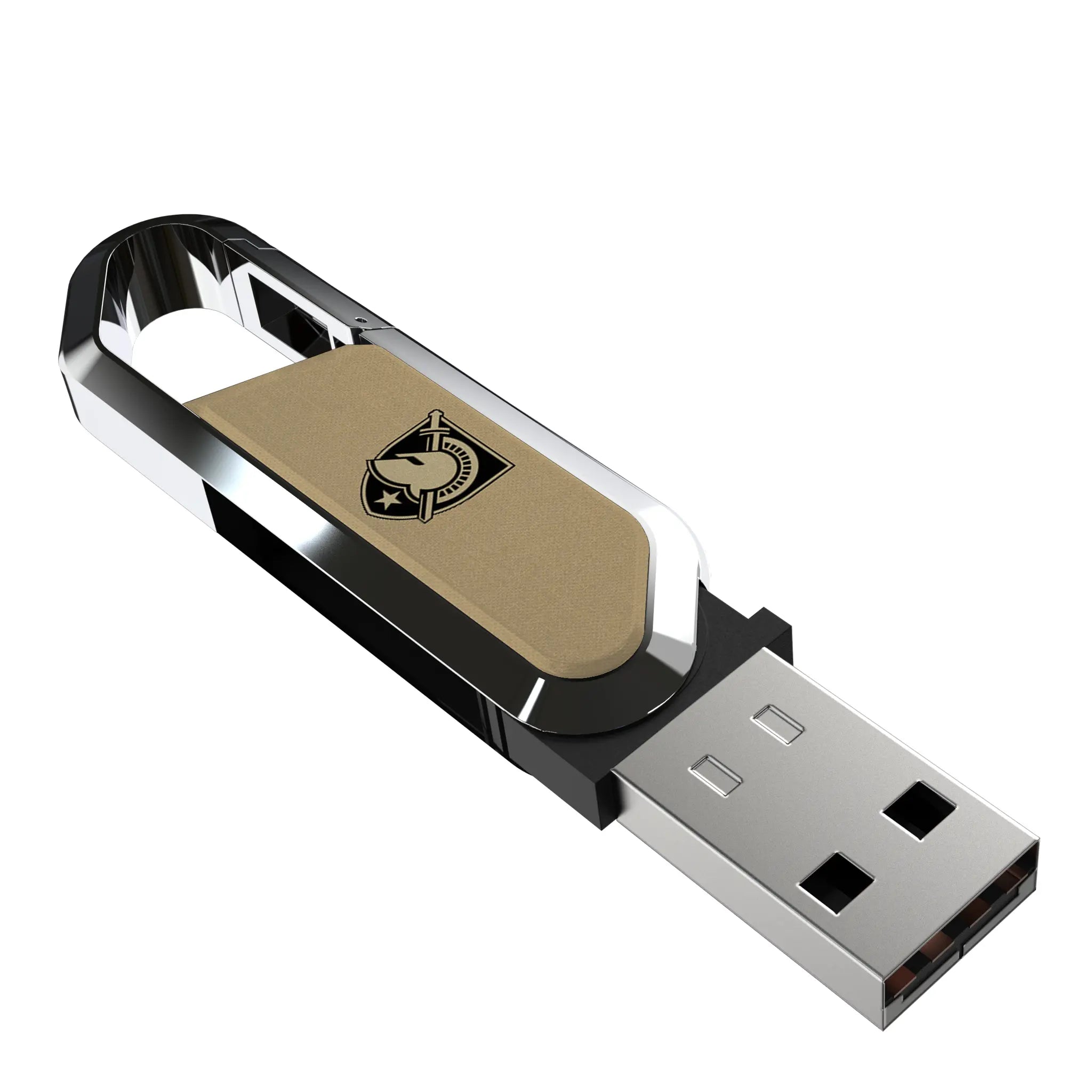 United States Military Academy Black Knights Solid USB 32GB Clip Style Flash Drive
