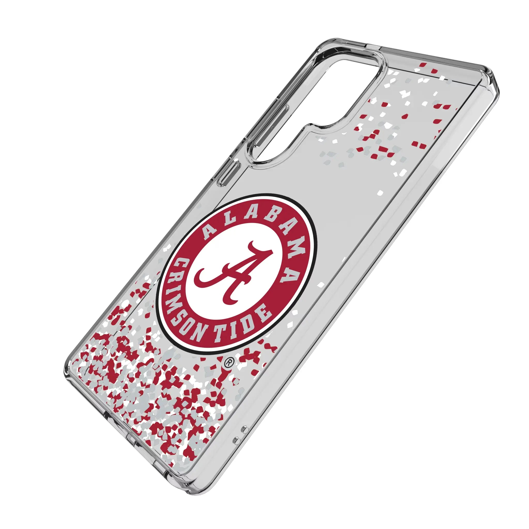 University of Alabama Crimson Tide Confetti Clear Phone Case for Samsung Galaxy