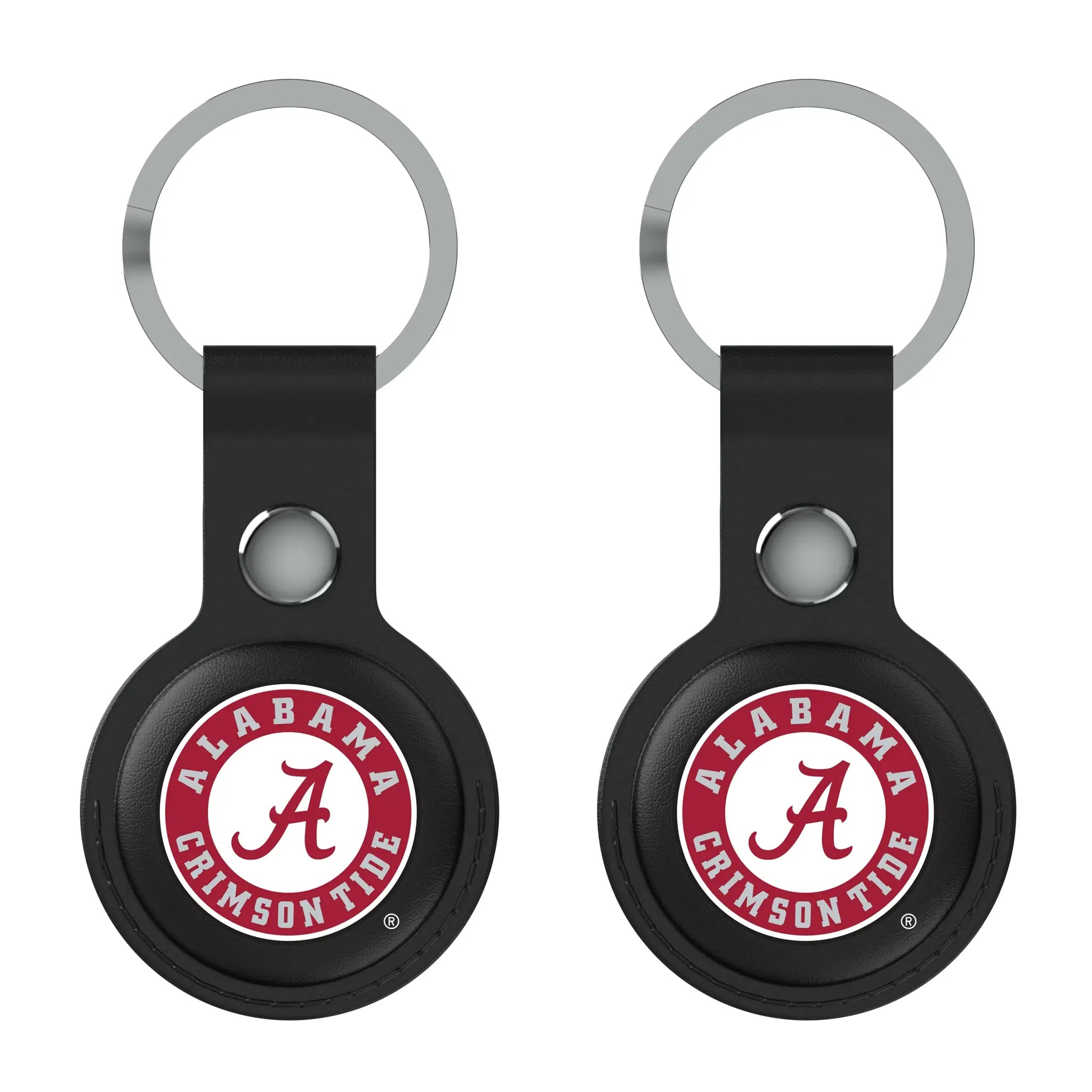 University of Alabama Crimson Tide Insignia Black Airtag Holder 2-Pack