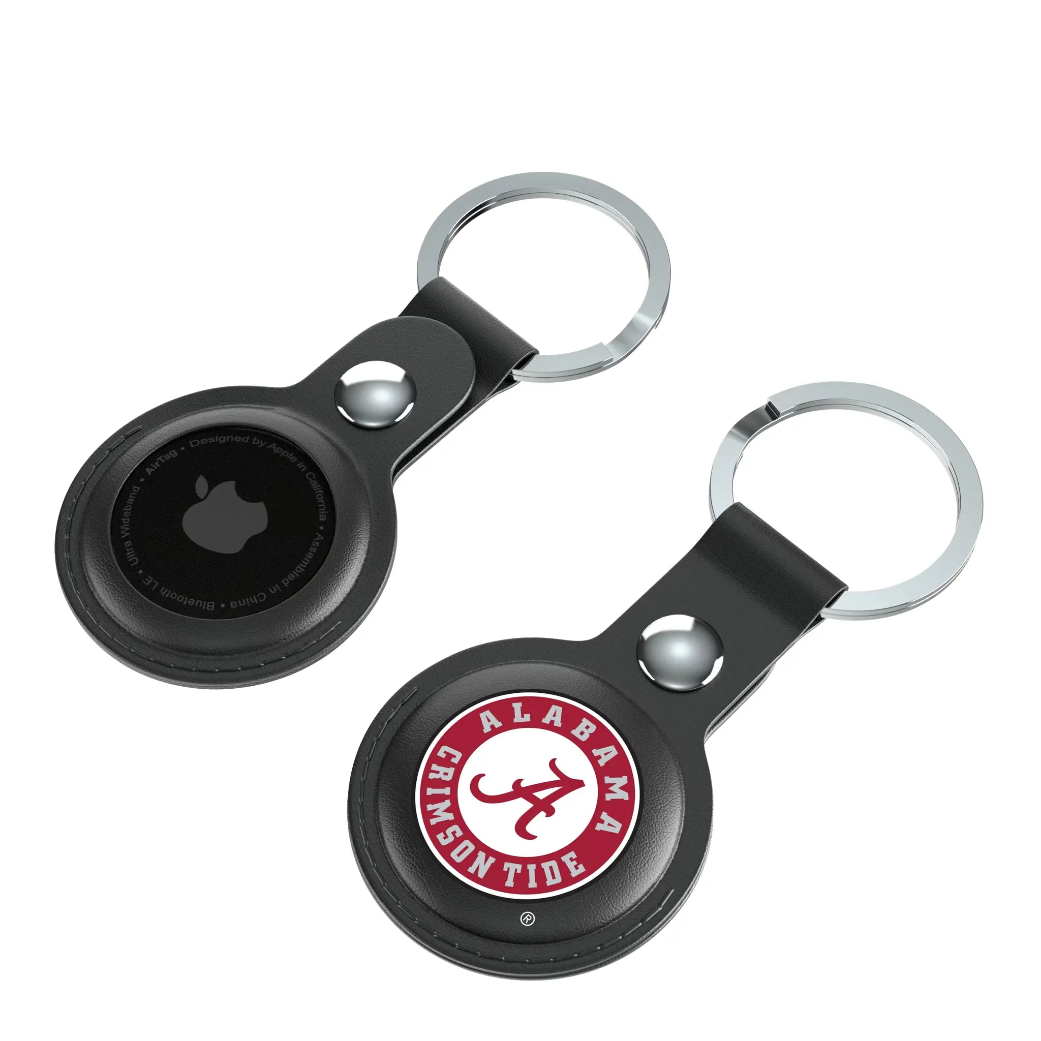 University of Alabama Crimson Tide Insignia Black Airtag Holder 2-Pack