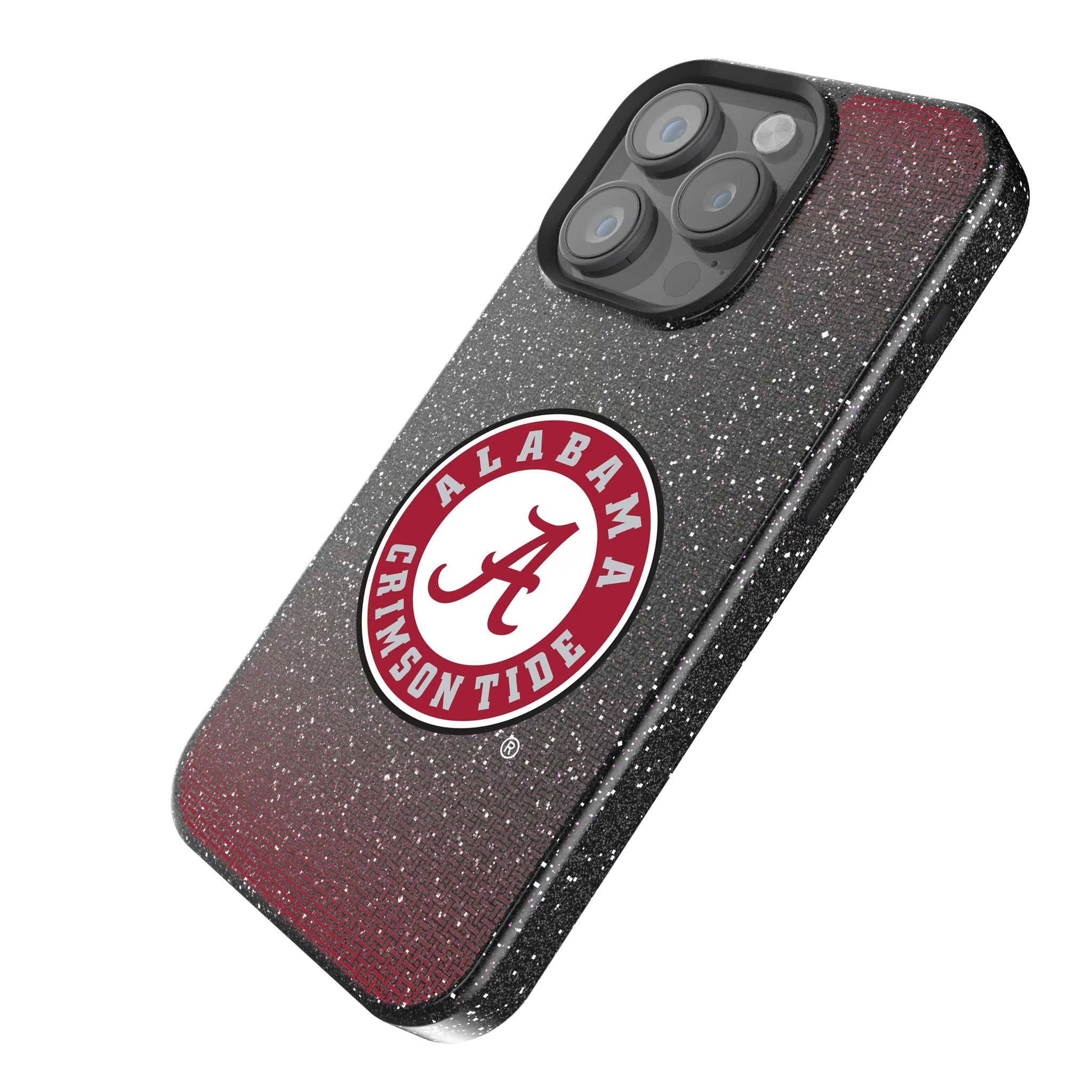 University of Alabama Crimson Tide Linen Bling Phone Case for Apple iPhone