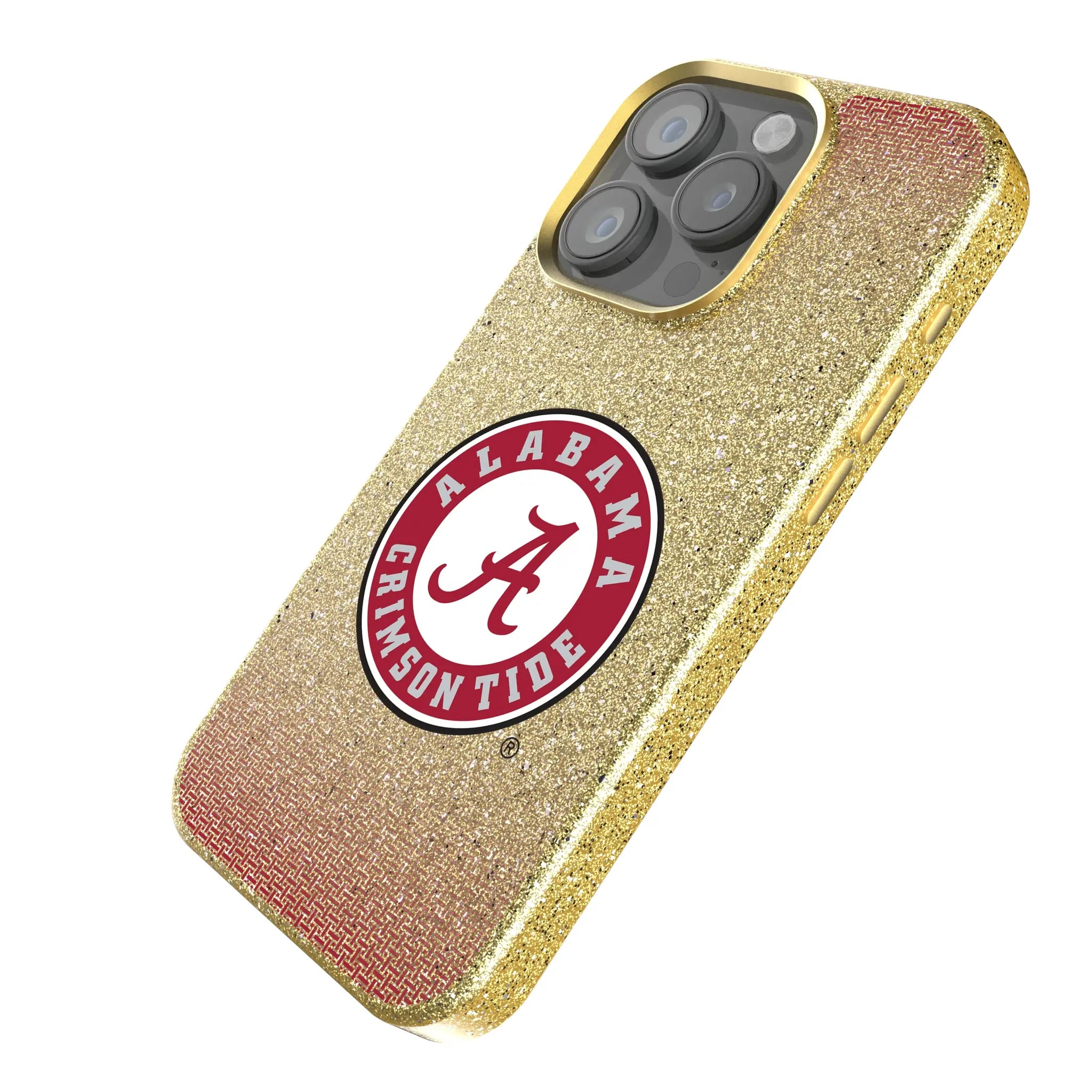 University of Alabama Crimson Tide Linen Bling Phone Case for Apple iPhone