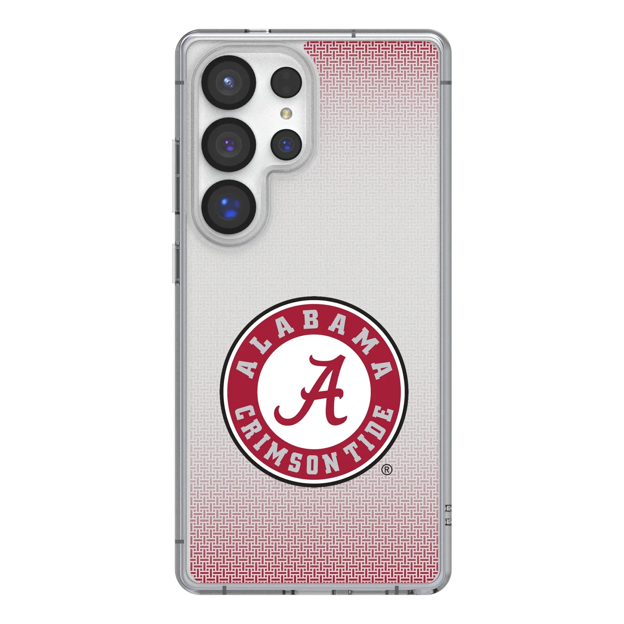 University of Alabama Crimson Tide Linen Clear Phone Case for Samsung Galaxy