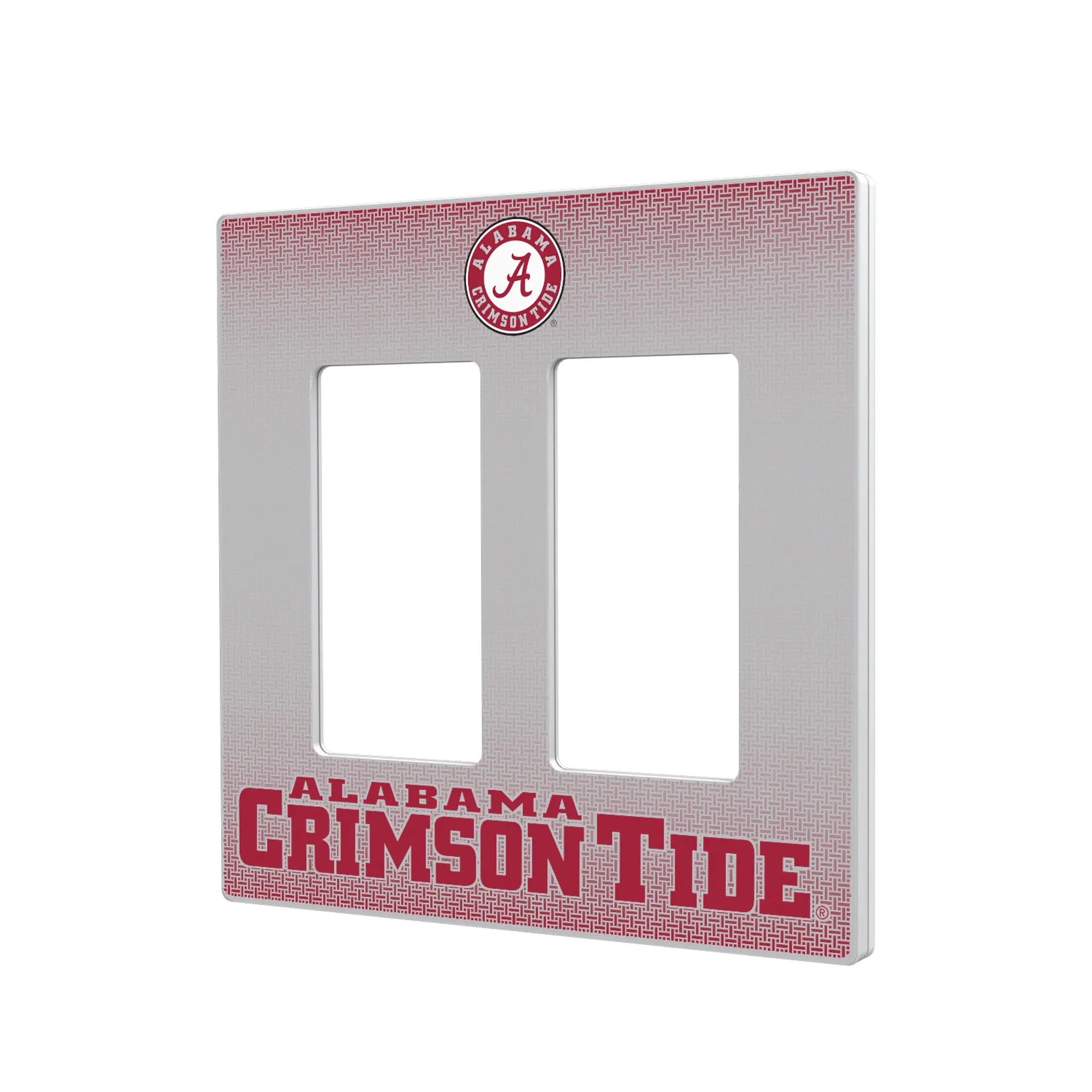 University of Alabama Crimson Tide Linen Hidden-Screw Light Switch Plate