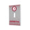 University of Alabama Crimson Tide Linen Hidden-Screw Light Switch Plate