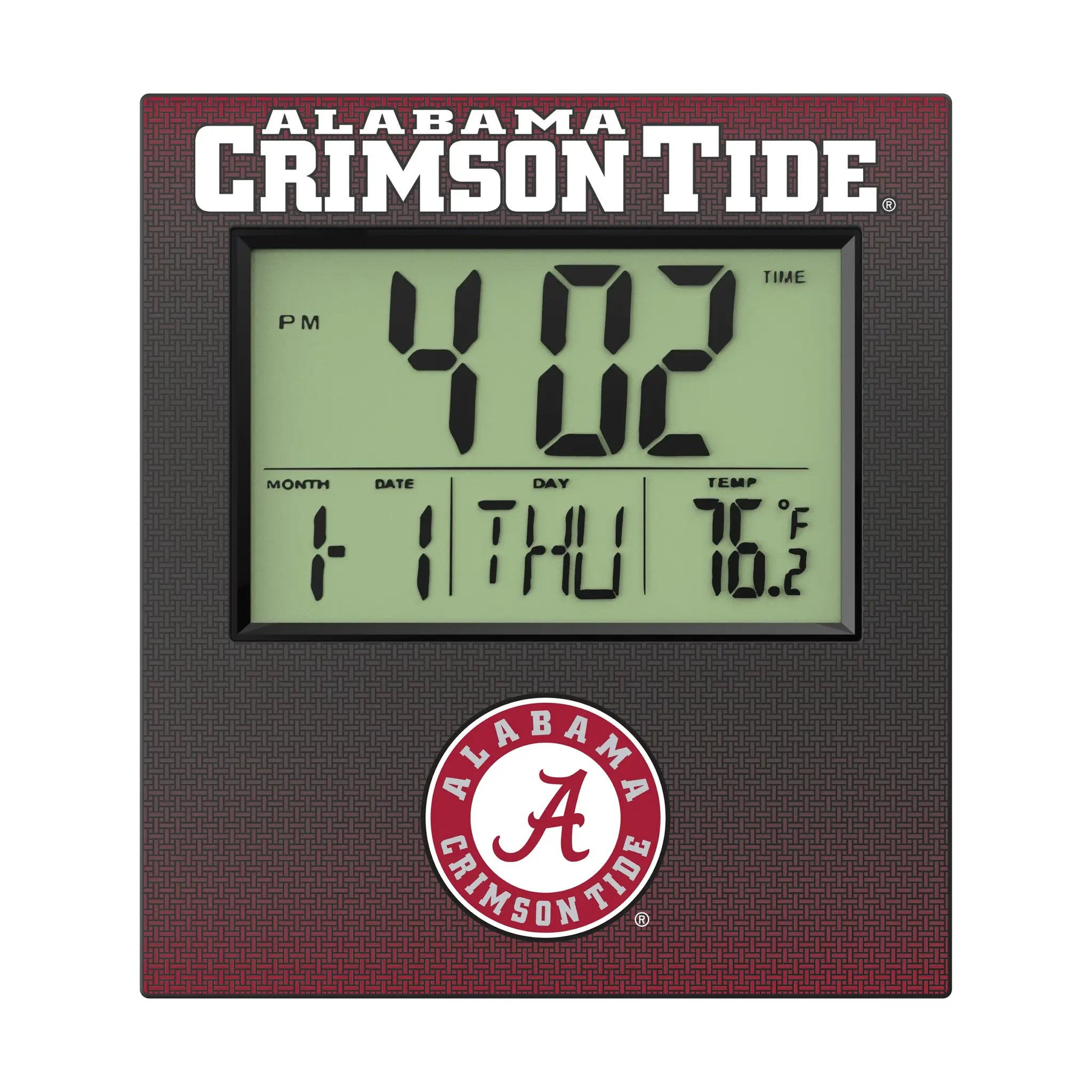 University of Alabama Crimson Tide Linen Wall Clock