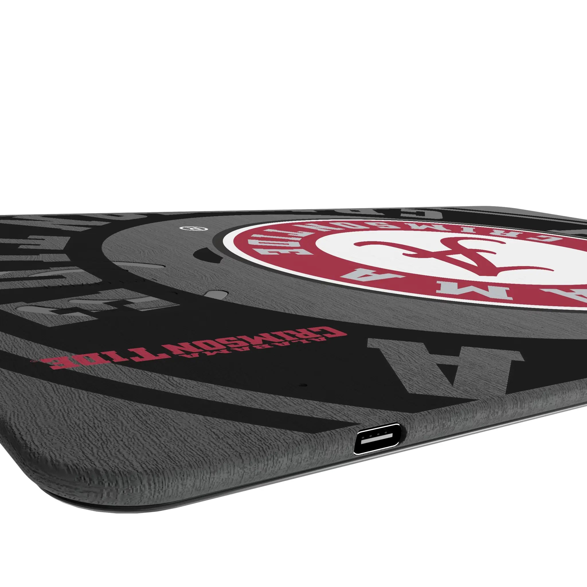 University of Alabama Crimson Tide Monocolor Tilt 15-Watt Wireless Charger and Mouse Pad