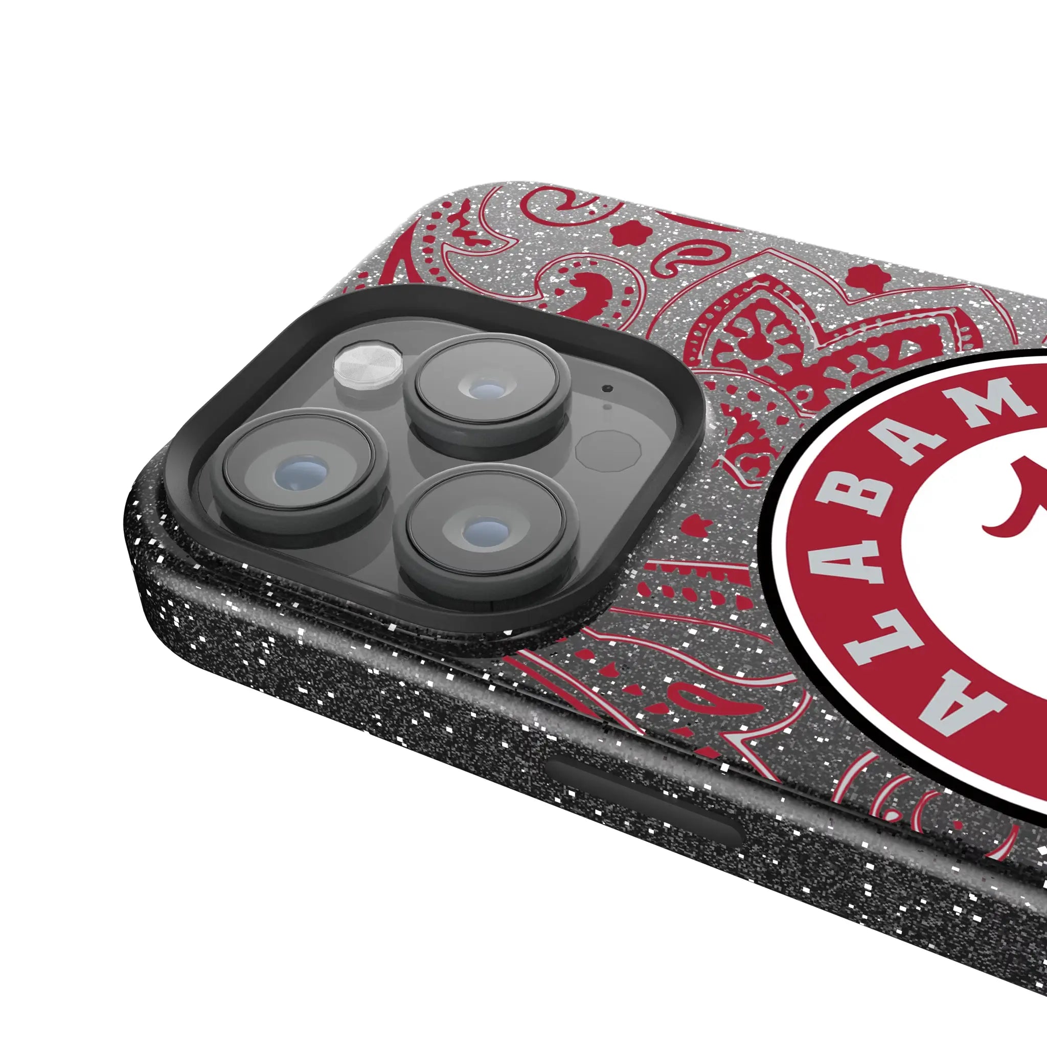University of Alabama Crimson Tide Paisley Bling Phone Case