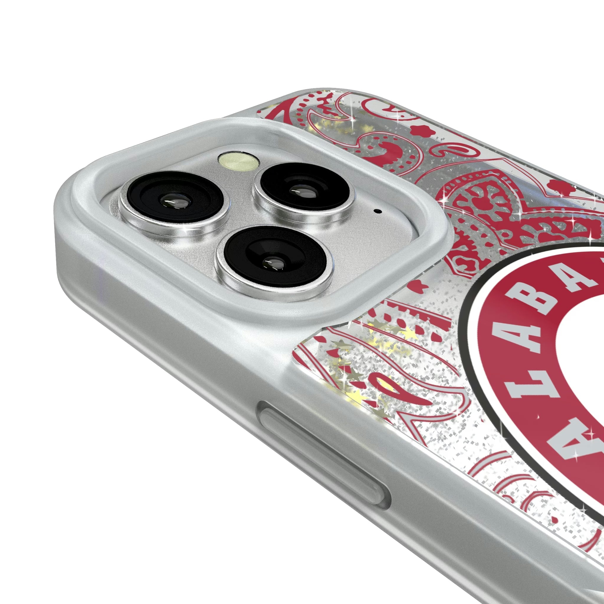 University of Alabama Crimson Tide Paisley Glitter Phone Case - Sports Gifts, Sports Memorabilia, Sports Collectibles, Fan Shop