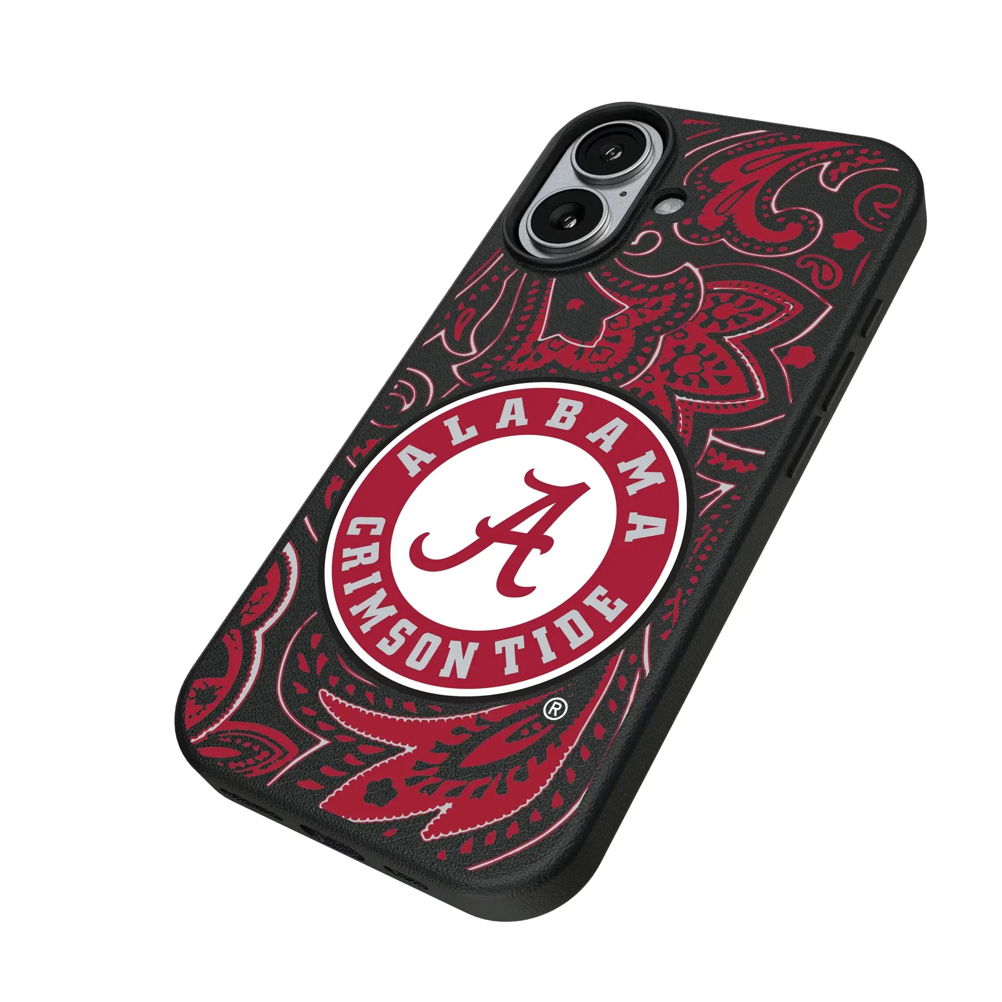 University of Alabama Crimson Tide Paisley MagSafe Compatible Phone Case for Apple iPhone
