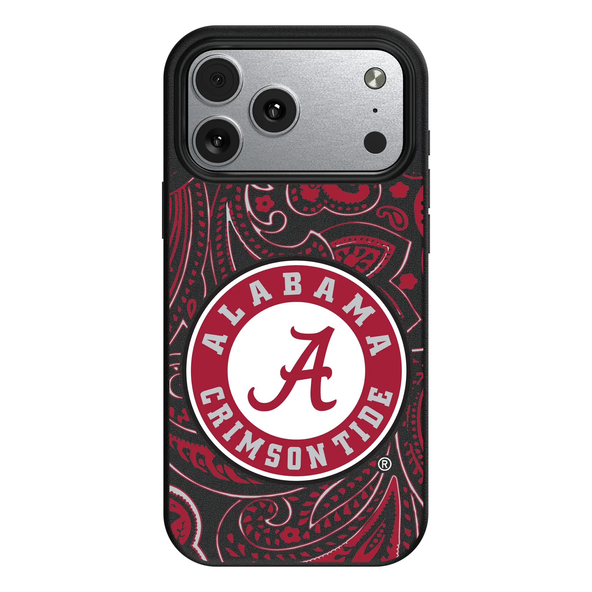 University of Alabama Crimson Tide Paisley MagSafe Compatible Phone Case for Apple iPhone