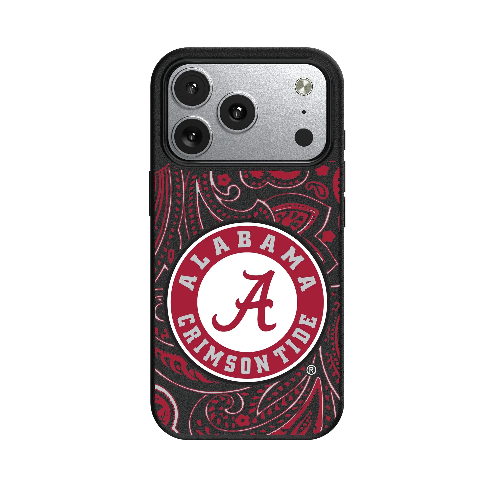 University of Alabama Crimson Tide Paisley MagSafe Compatible Phone Case for Apple iPhone
