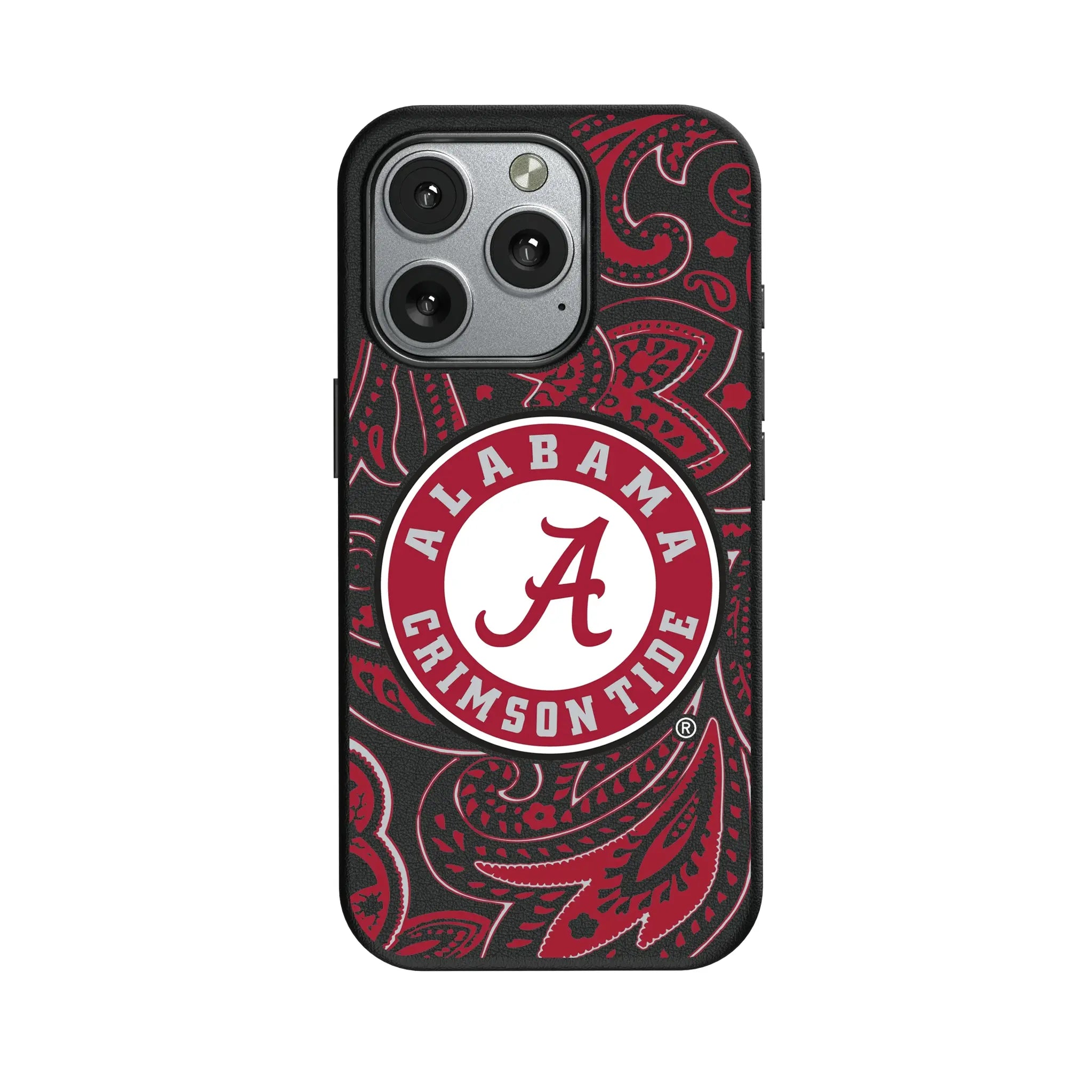 University of Alabama Crimson Tide Paisley MagSafe Compatible Phone Case for Apple iPhone