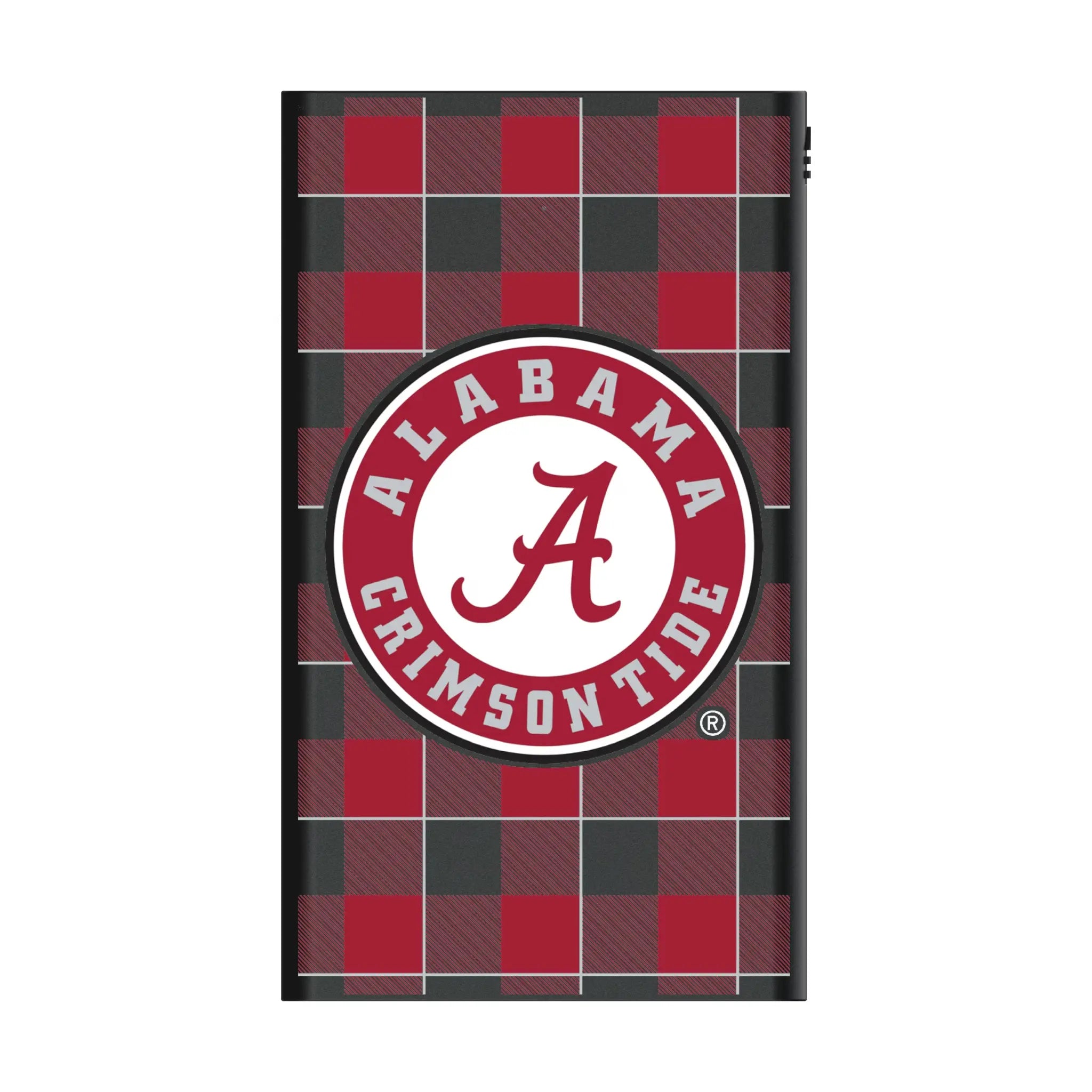 University of Alabama Crimson Tide Plaid 5000mAh Flat Powerbank