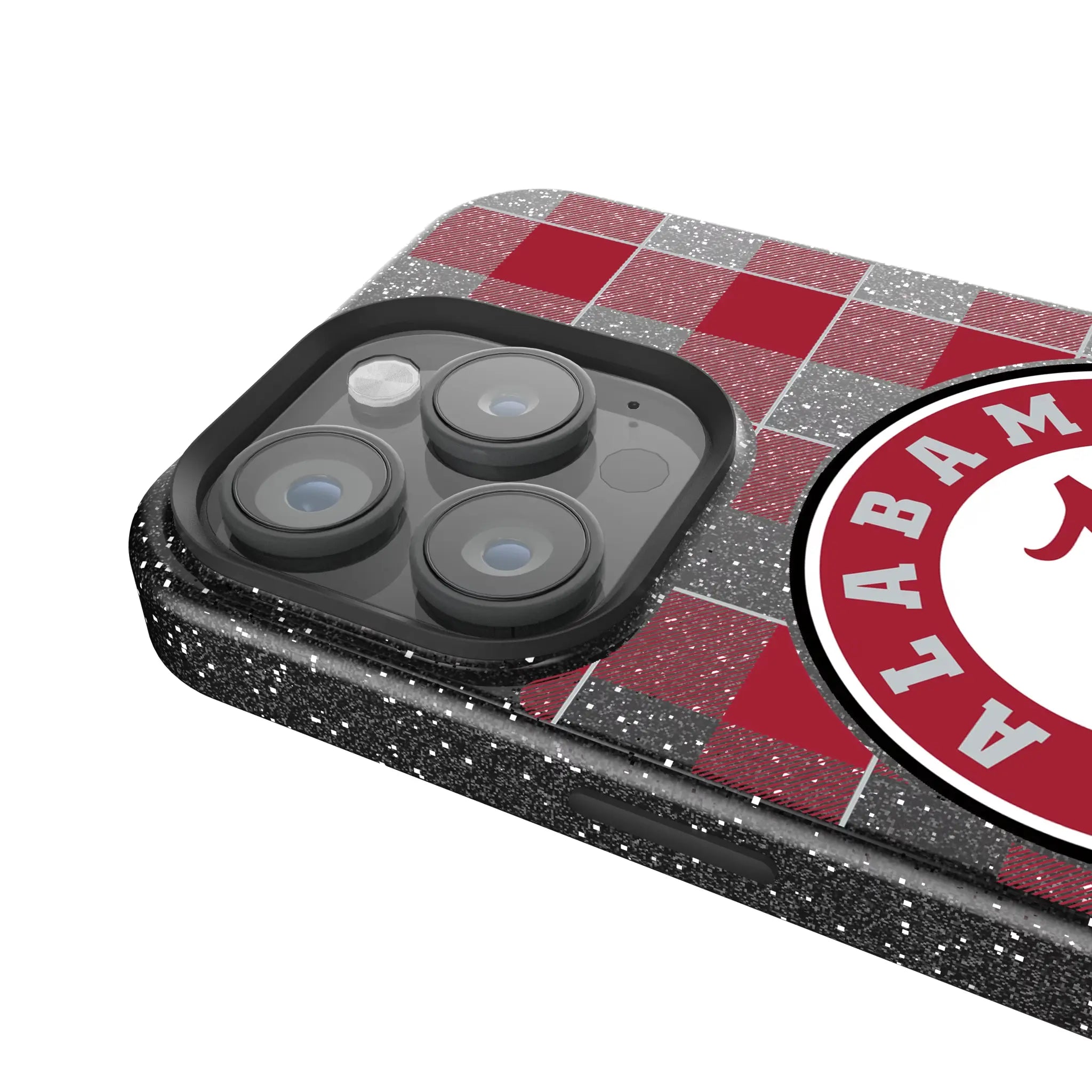University of Alabama Crimson Tide Plaid Bling Phone Case