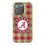 University of Alabama Crimson Tide Plaid Bling Phone Case