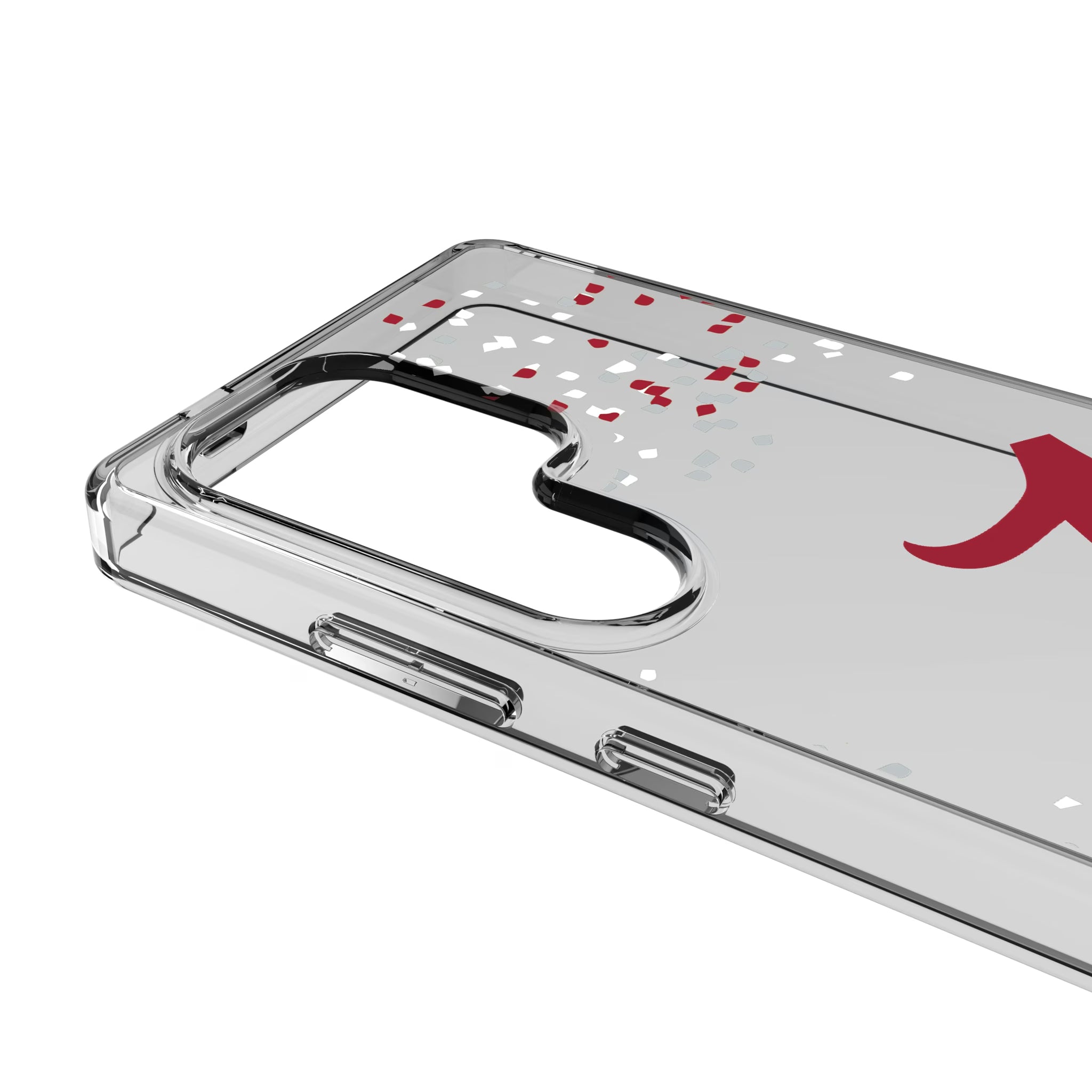 University of Alabama Crimson Tide Script A Confetti Clear Phone Case for Samsung Galaxy