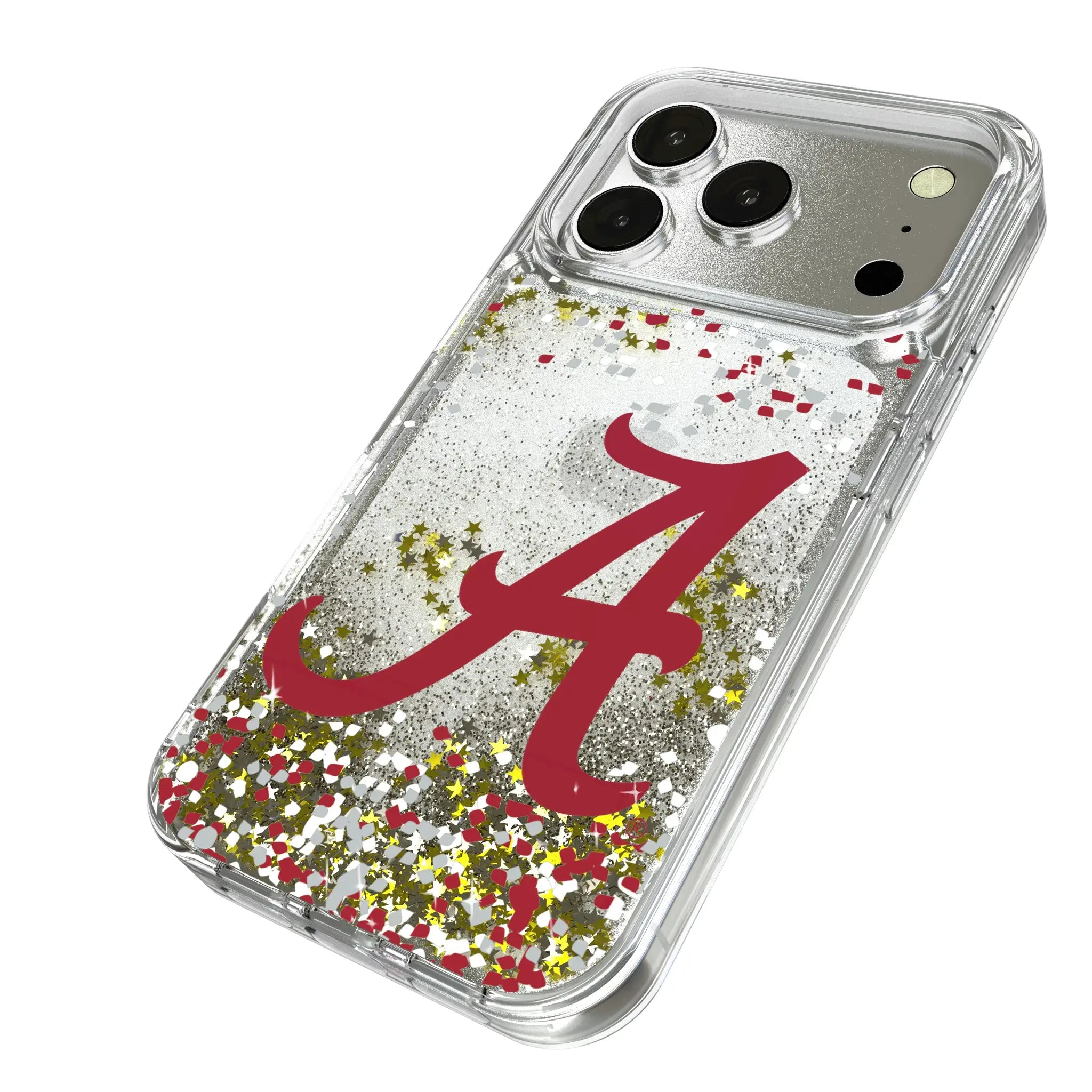 University of Alabama Crimson Tide Script A Confetti Glitter Phone Case