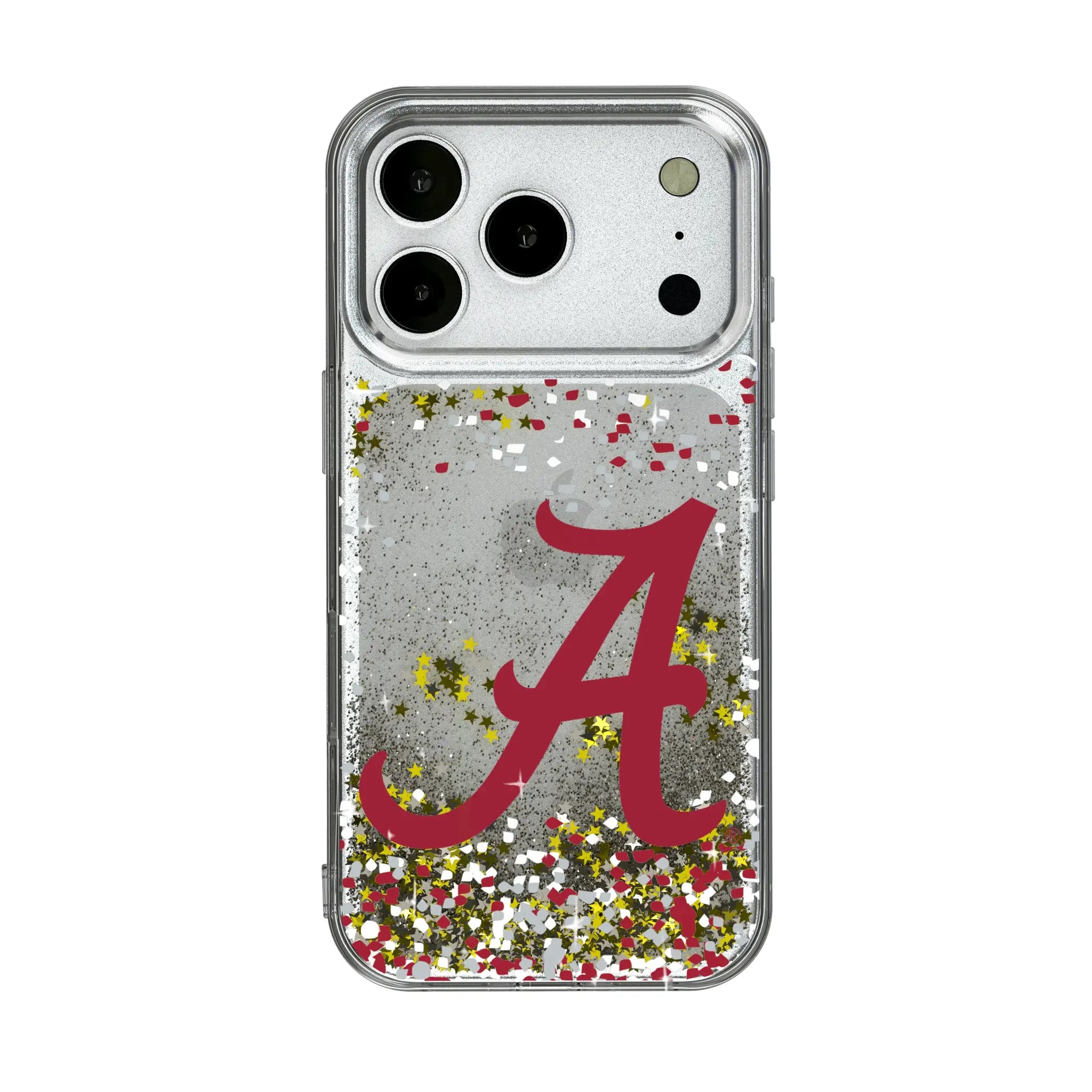 University of Alabama Crimson Tide Script A Confetti Glitter Phone Case