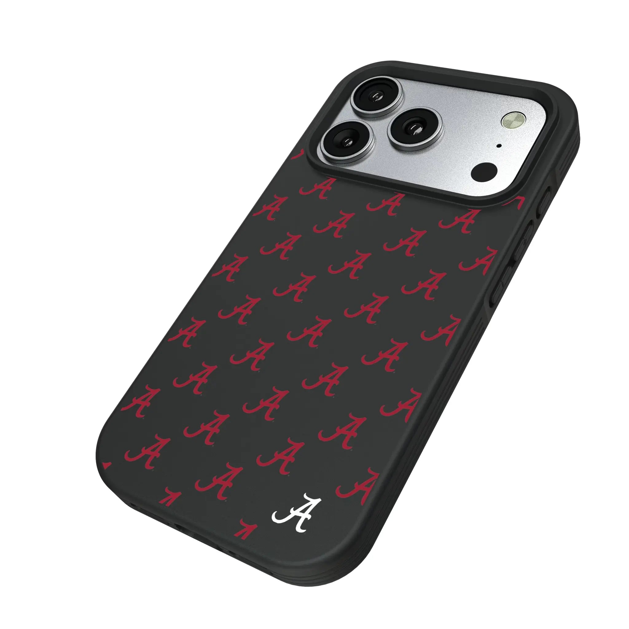 University of Alabama Crimson Tide Script A Fashion Pattern Bump Phone Case for Apple iPhone