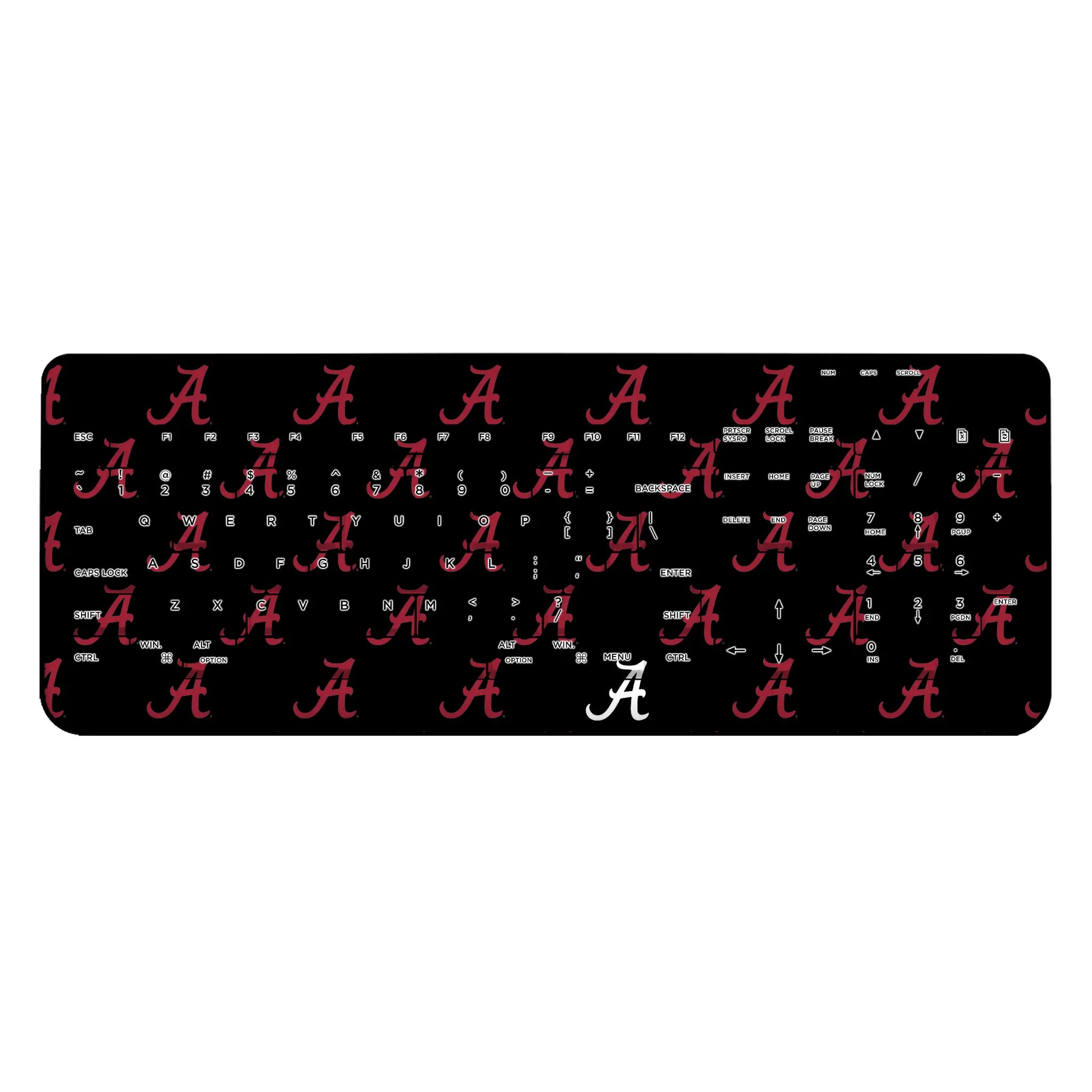 University of Alabama Crimson Tide Script A Fashion Pattern Wireless USB Keyboard
