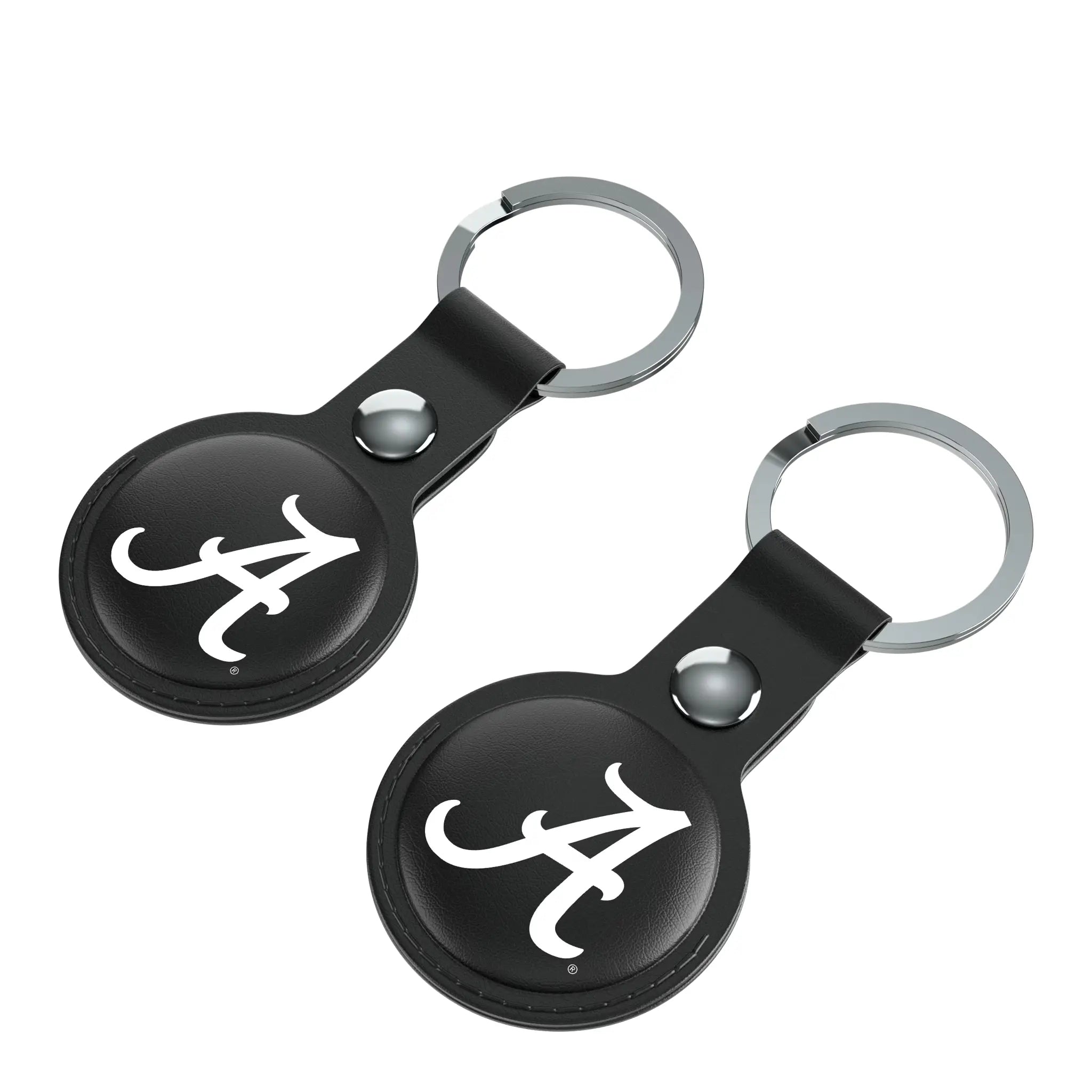 University of Alabama Crimson Tide Script A Insignia Black Airtag Holder 2-Pack