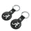 University of Alabama Crimson Tide Script A Insignia Black Airtag Holder 2-Pack