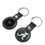 University of Alabama Crimson Tide Script A Insignia Black Airtag Holder 2-Pack