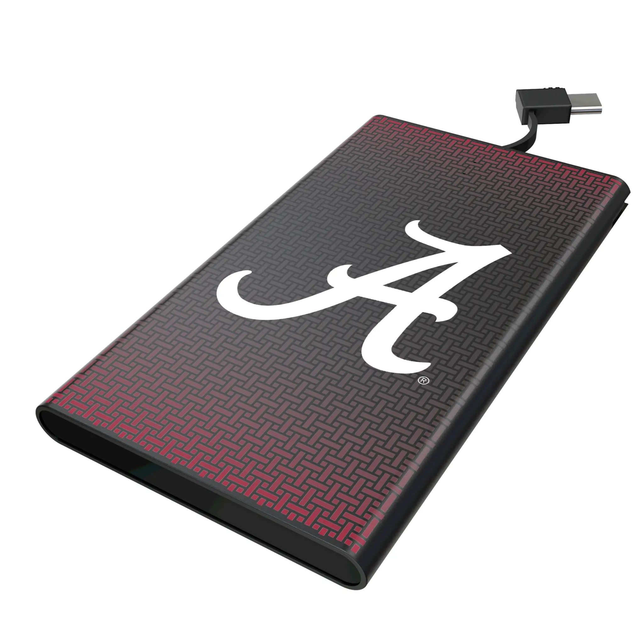 University of Alabama Crimson Tide Script A Linen 5000mAh Flat Powerbank