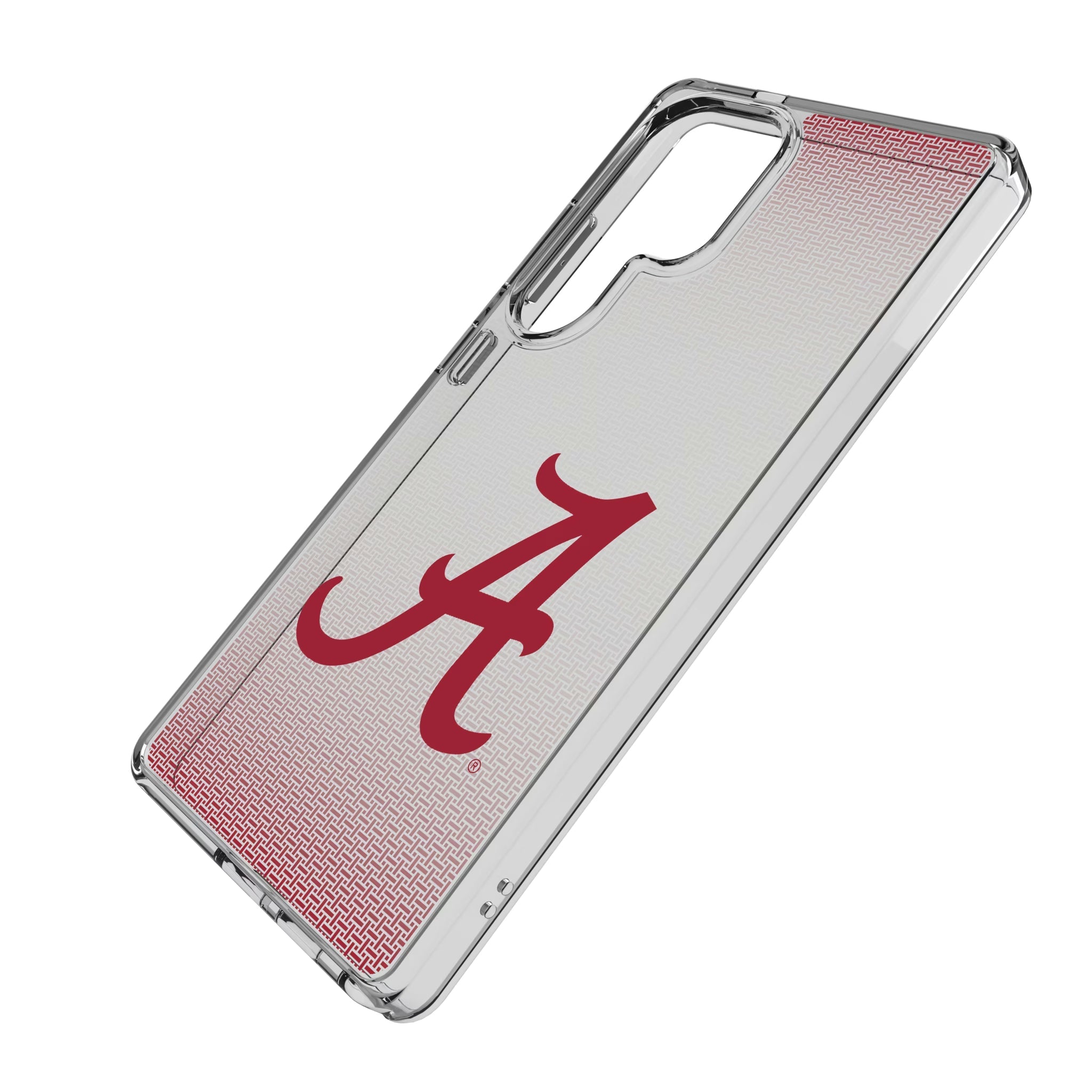 University of Alabama Crimson Tide Script A Linen Clear Phone Case for Samsung Galaxy