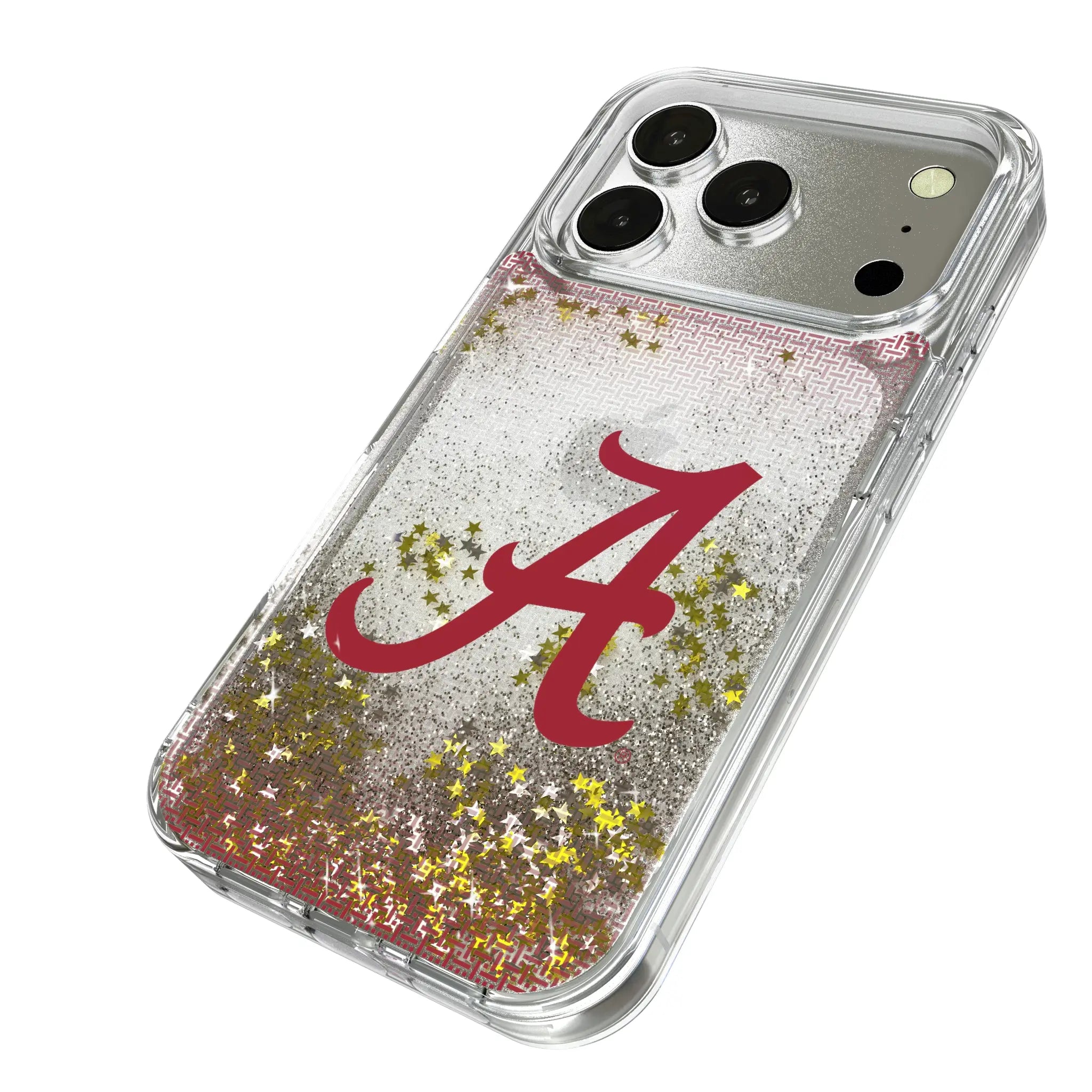 University of Alabama Crimson Tide Script A Linen Glitter Phone Case