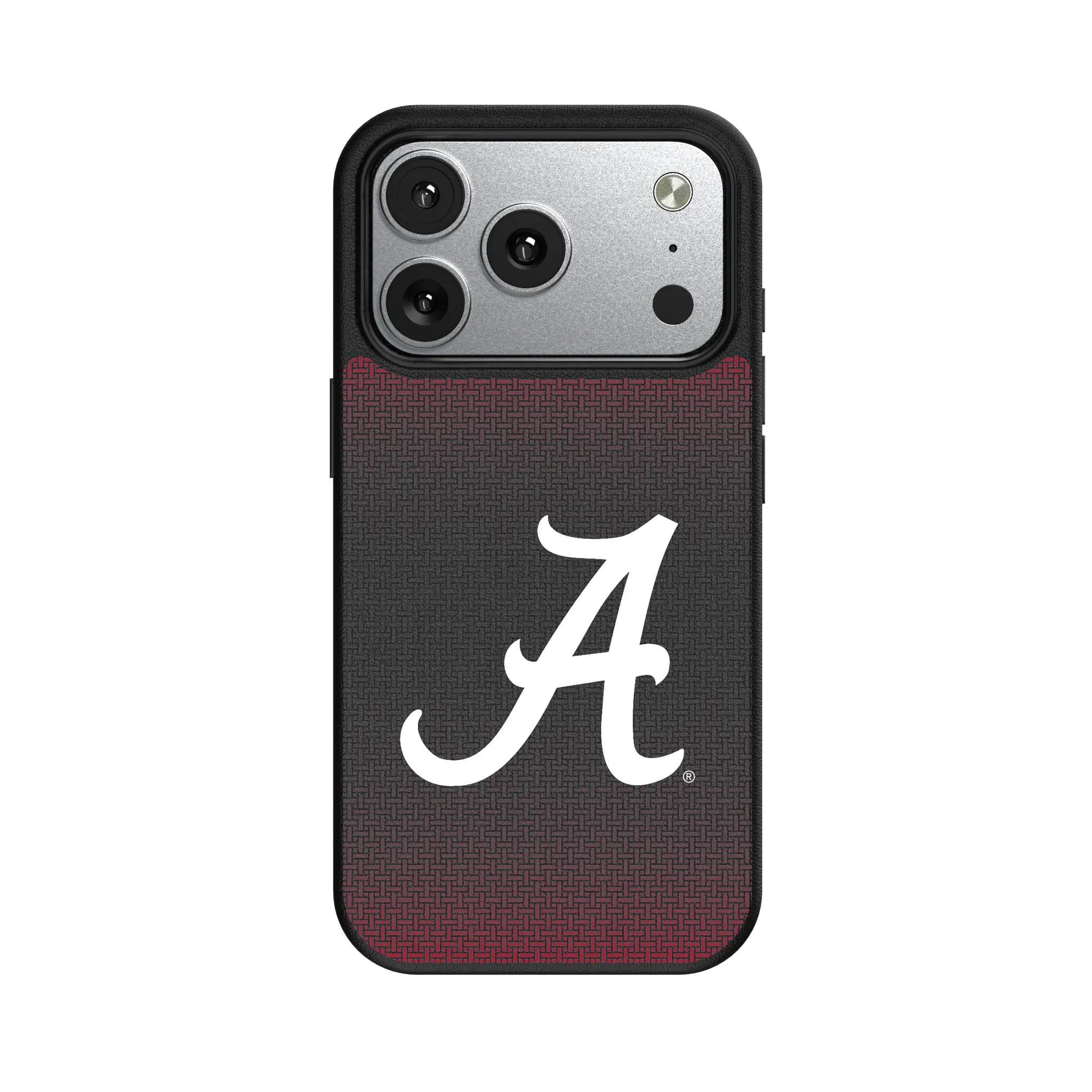 University of Alabama Crimson Tide Script A Linen MagSafe Compatible Phone Case for Apple iPhone