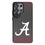 University of Alabama Crimson Tide Script A Linen MagSafe Compatible Phone Case for Samsung Galaxy