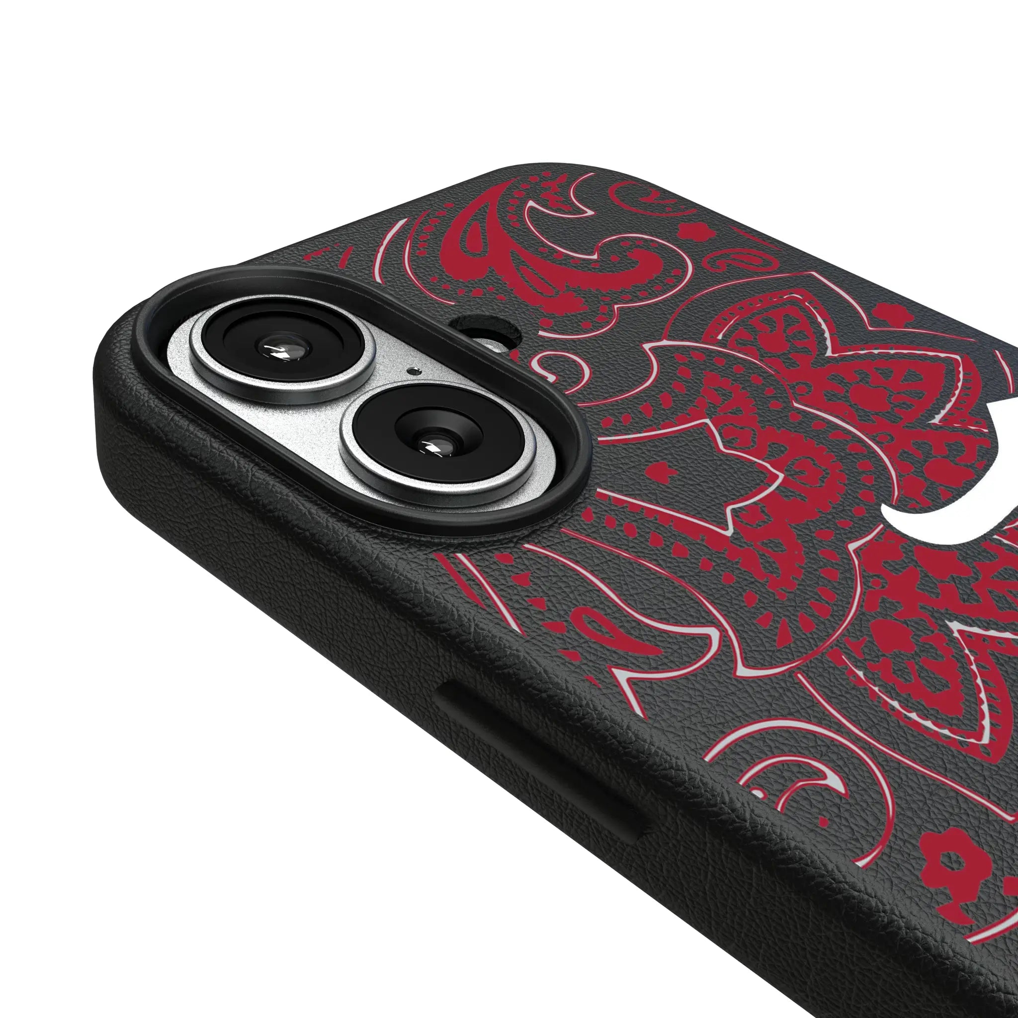 University of Alabama Crimson Tide Script A Paisley MagSafe Compatible Phone Case for Apple iPhone