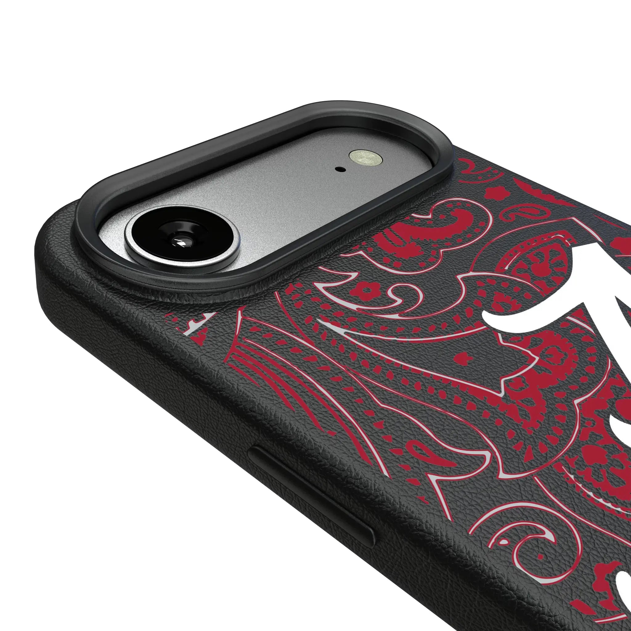 University of Alabama Crimson Tide Script A Paisley MagSafe Compatible Phone Case for Apple iPhone