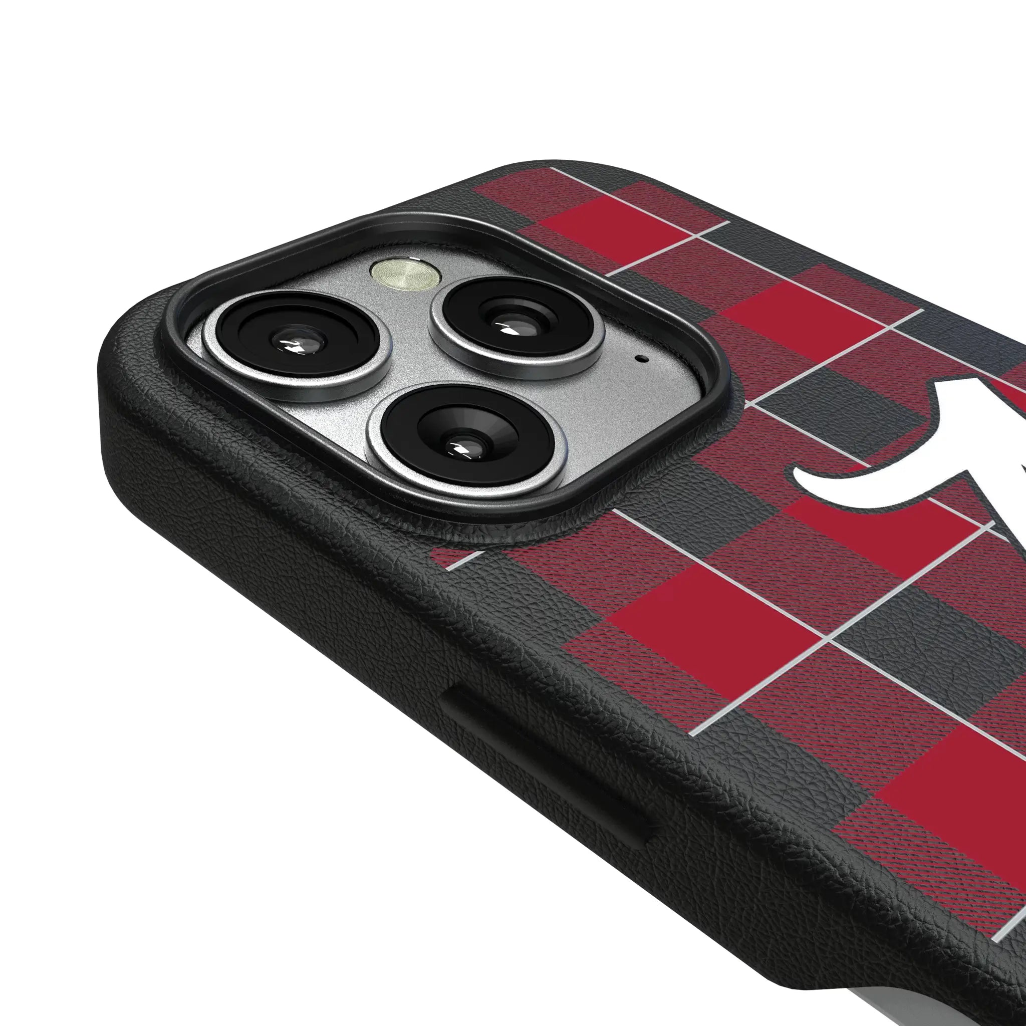 University of Alabama Crimson Tide Script A Plaid MagSafe Compatible Phone Case for Apple iPhone
