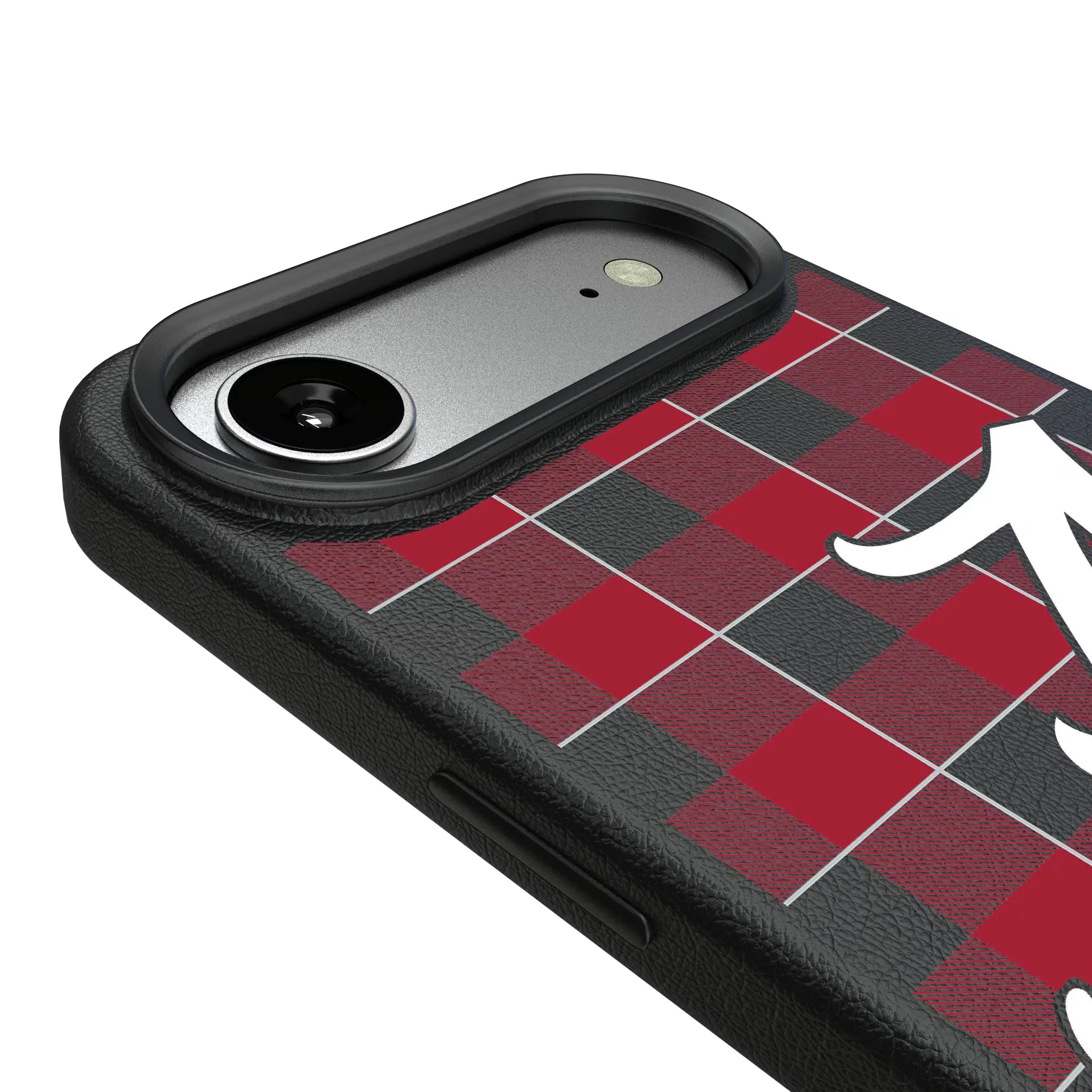 University of Alabama Crimson Tide Script A Plaid MagSafe Compatible Phone Case for Apple iPhone
