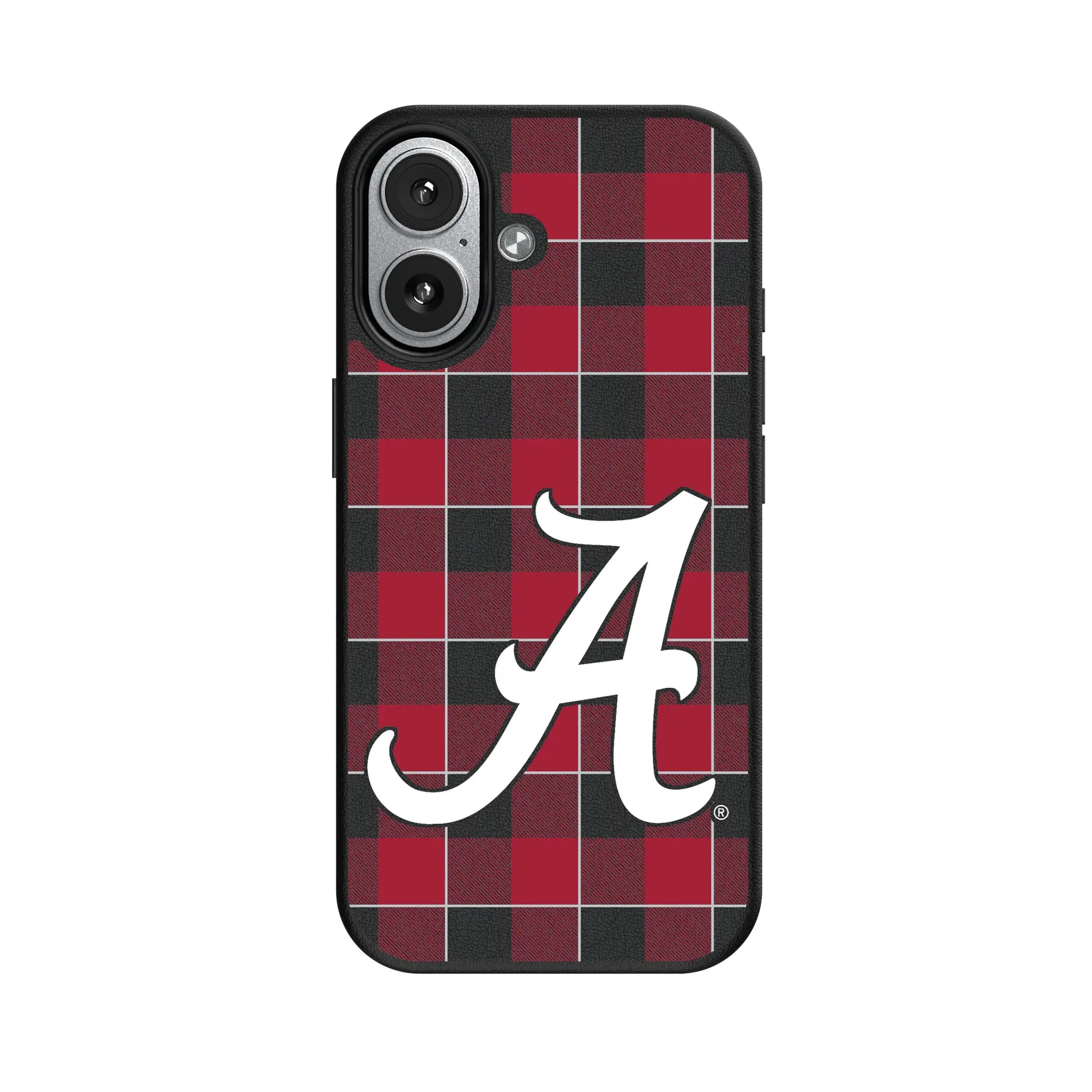 University of Alabama Crimson Tide Script A Plaid MagSafe Compatible Phone Case for Apple iPhone