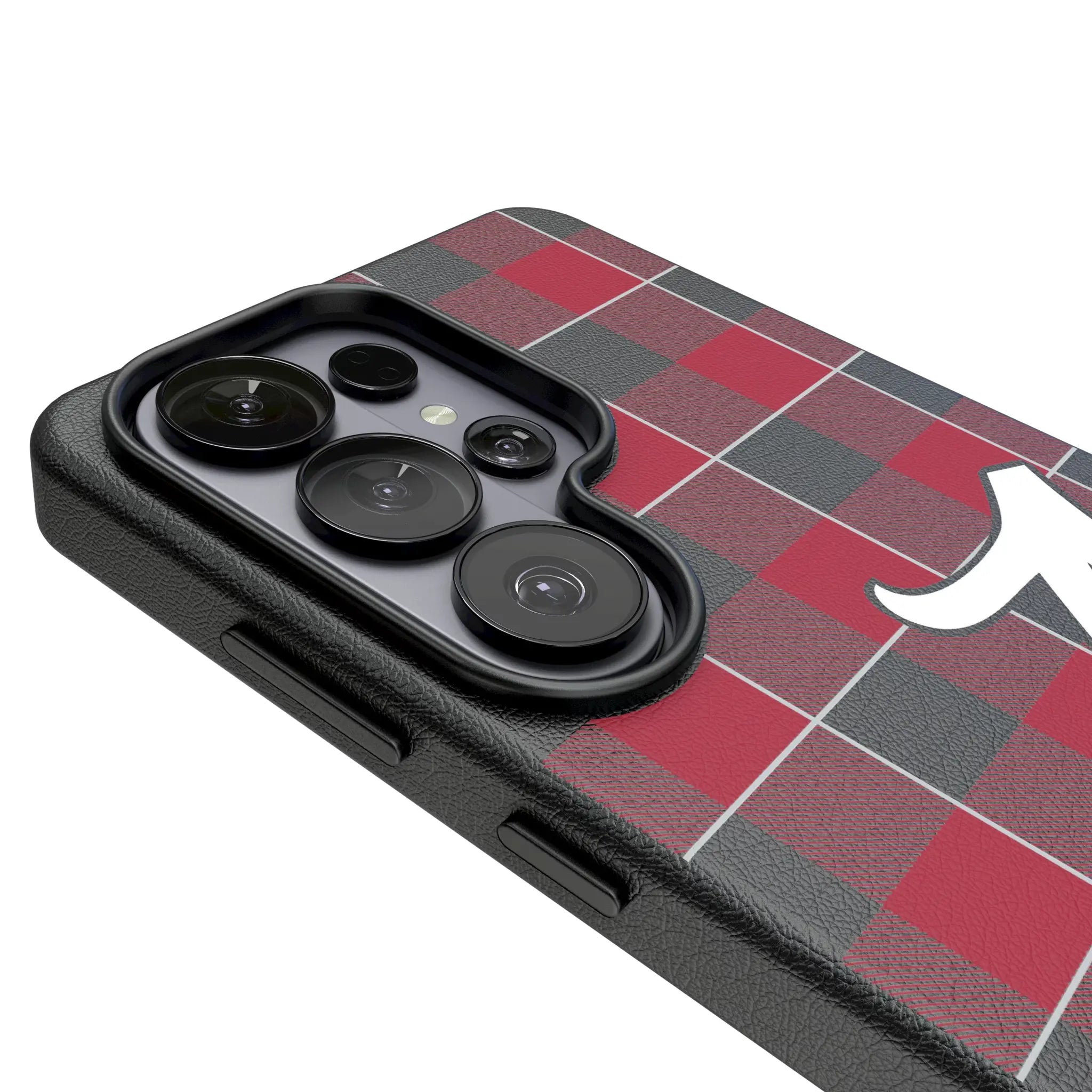 University of Alabama Crimson Tide Script A Plaid MagSafe Compatible Phone Case for Samsung Galaxy