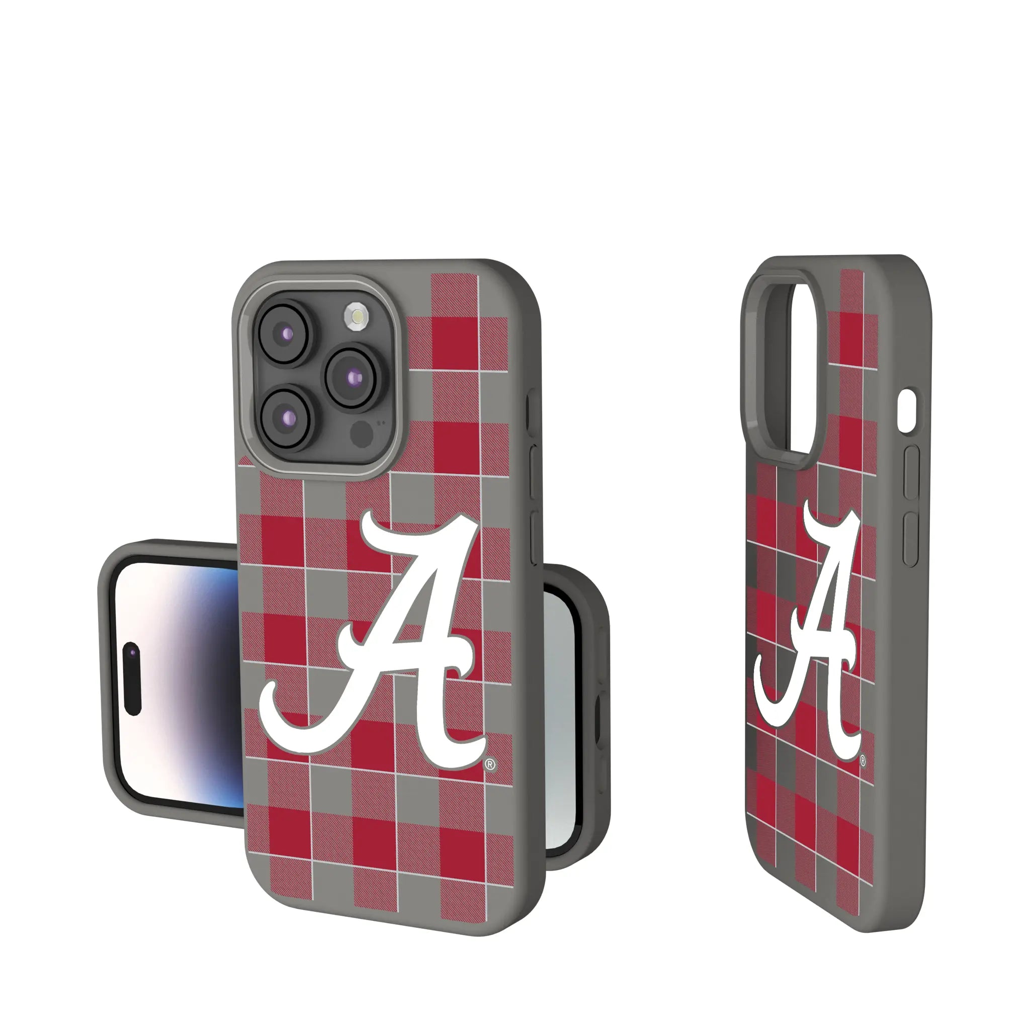 University of Alabama Crimson Tide Script A Plaid Soft Touch Phone Case