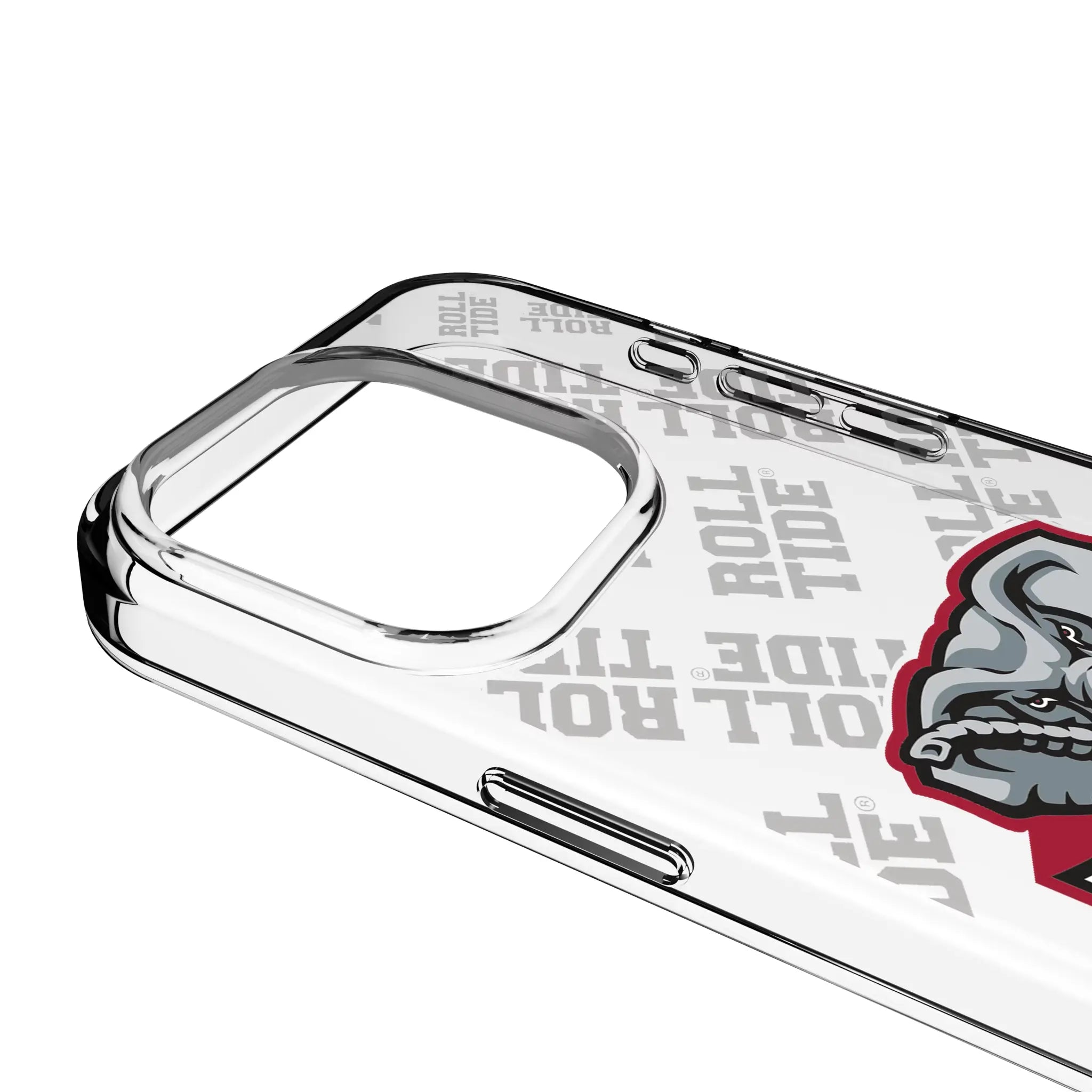 University of Alabama Crimson Tide Script A Quadtile Clear Phone Case for Apple iPhone