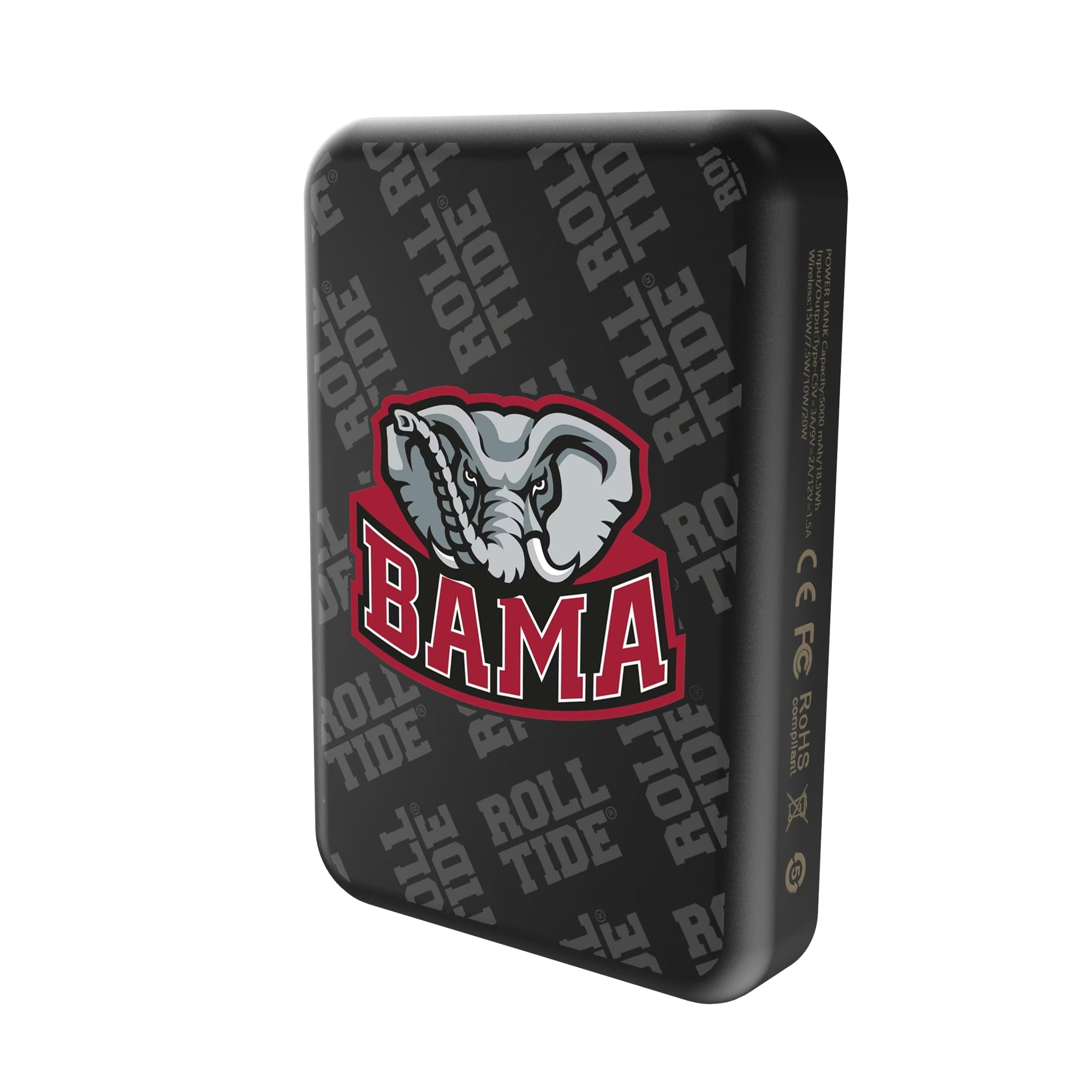 University of Alabama Crimson Tide Script A Quadtile Wireless Mag Power Bank