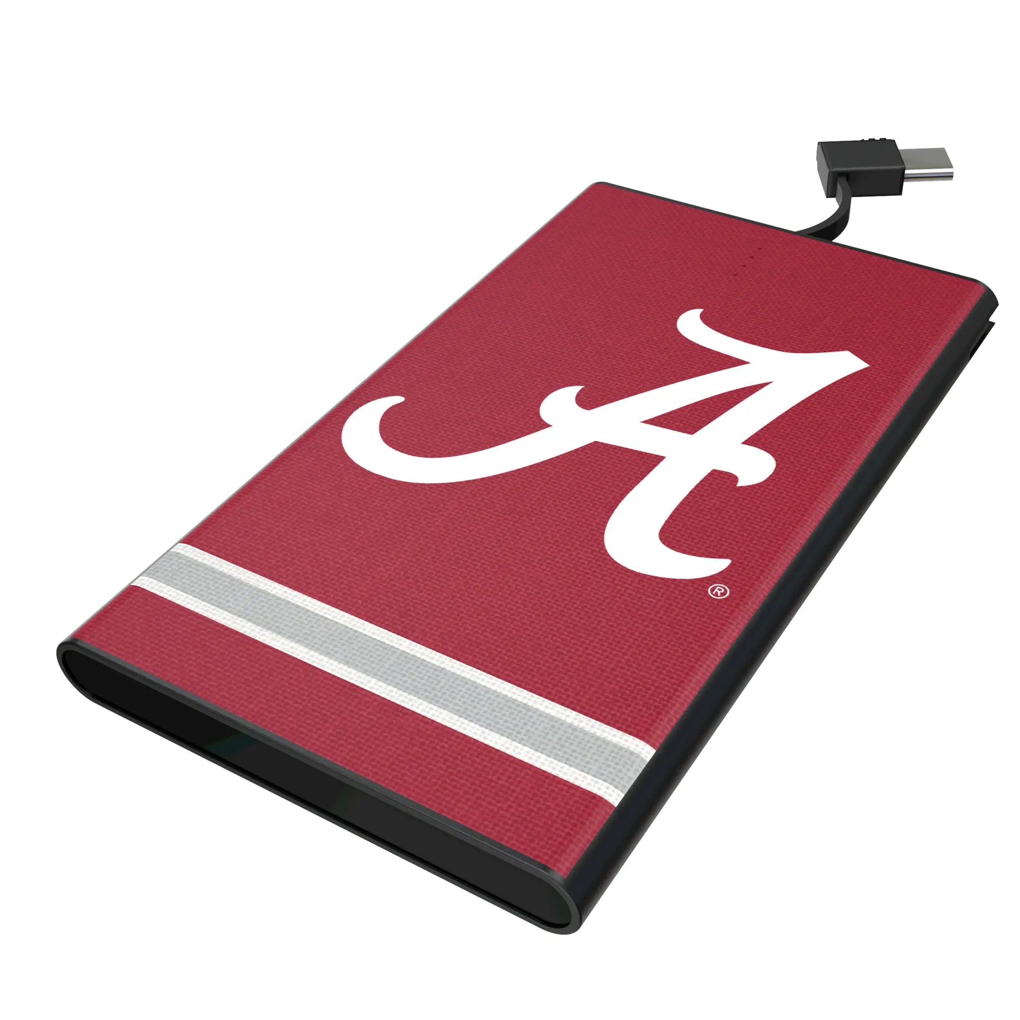 University of Alabama Crimson Tide Script A Stripe 5000mAh Flat Powerbank