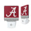 University of Alabama Crimson Tide Script A Stripe Night Light 2-Pack