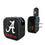University of Alabama Crimson Tide Script A Text Backdrop 2 in 1 USB A/C Charger
