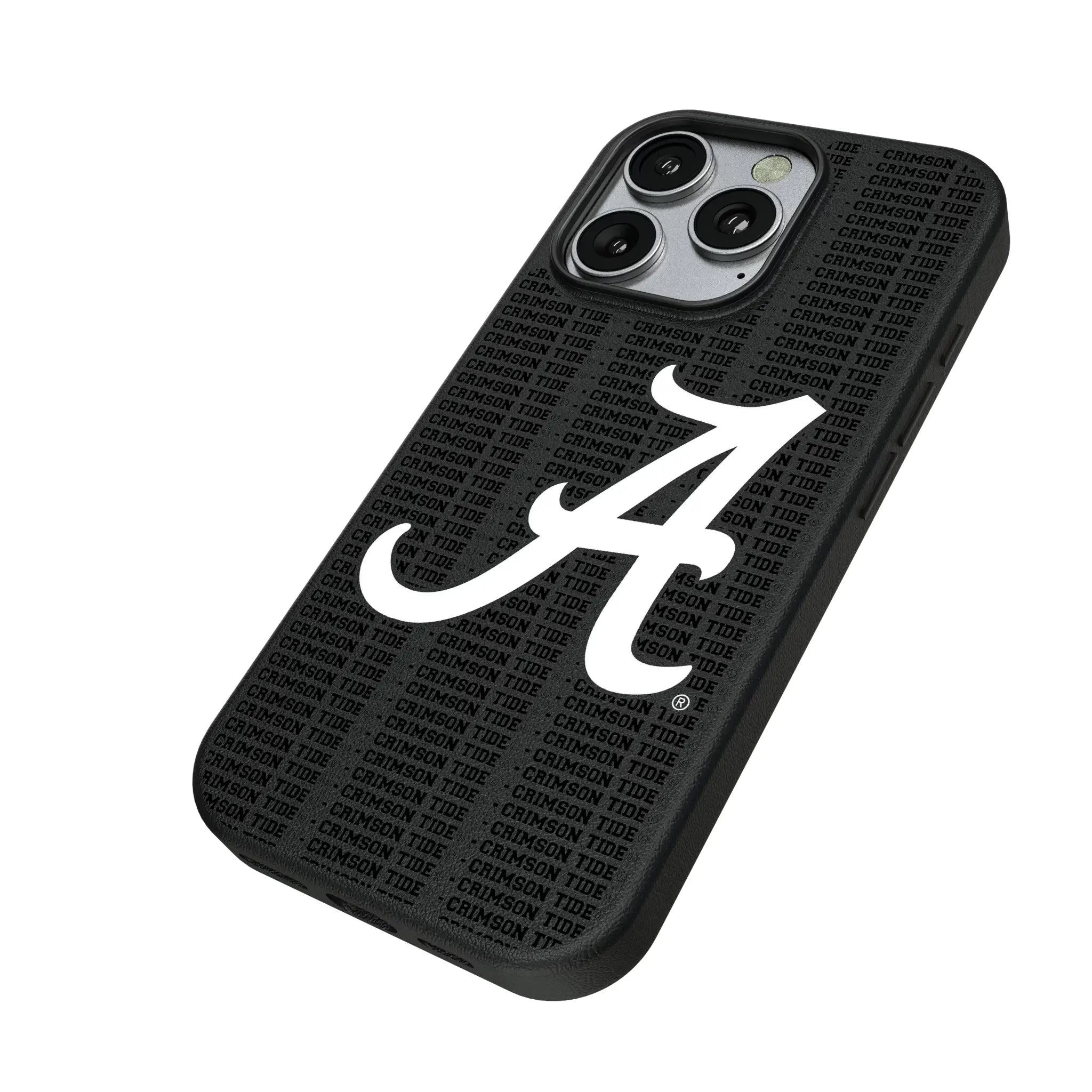 University of Alabama Crimson Tide Script A Text Backdrop MagSafe Compatible Phone Case for Apple iPhone
