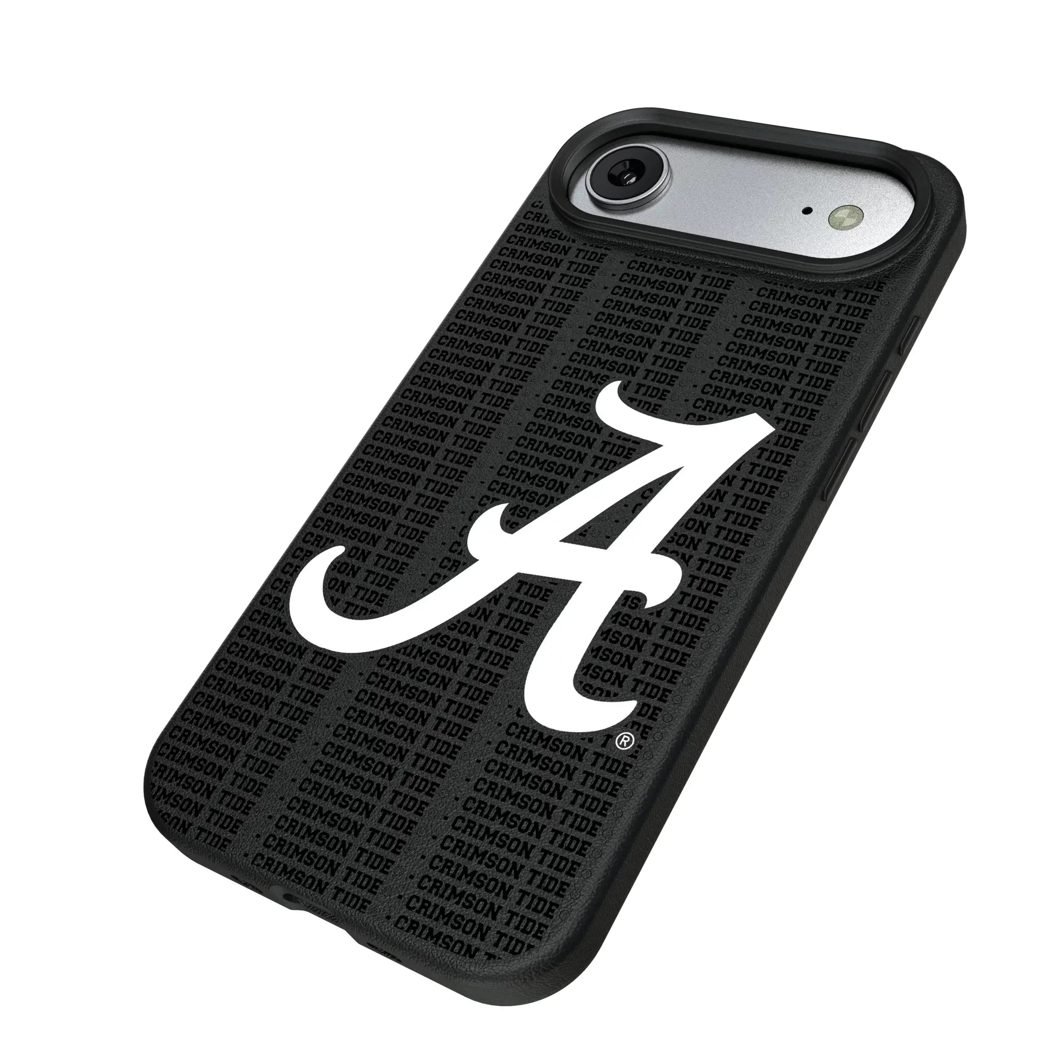 University of Alabama Crimson Tide Script A Text Backdrop MagSafe Compatible Phone Case for Apple iPhone
