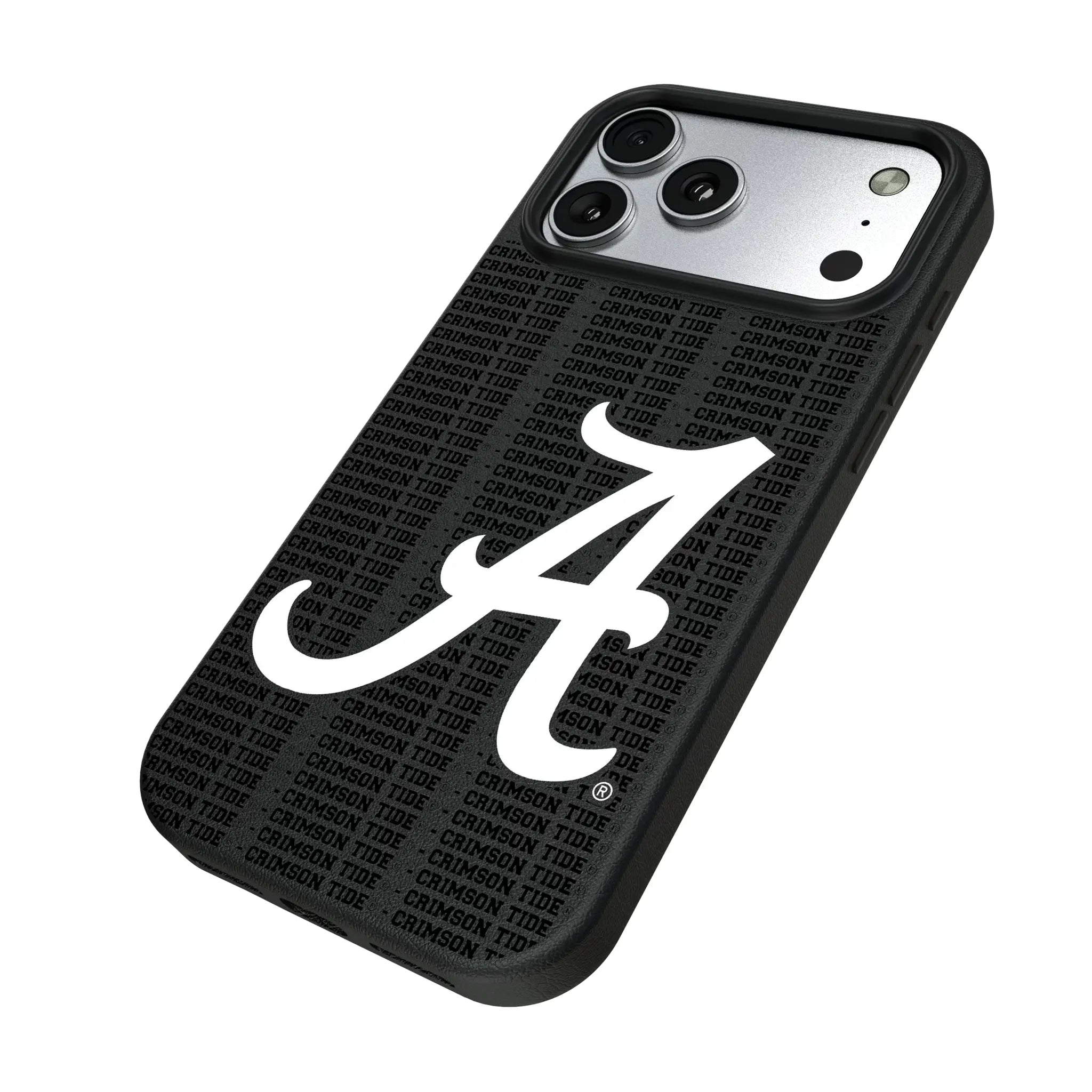 University of Alabama Crimson Tide Script A Text Backdrop MagSafe Compatible Phone Case for Apple iPhone