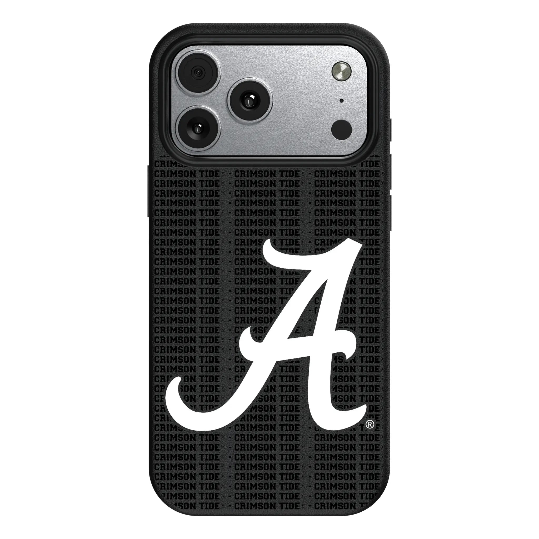 University of Alabama Crimson Tide Script A Text Backdrop MagSafe Compatible Phone Case for Apple iPhone